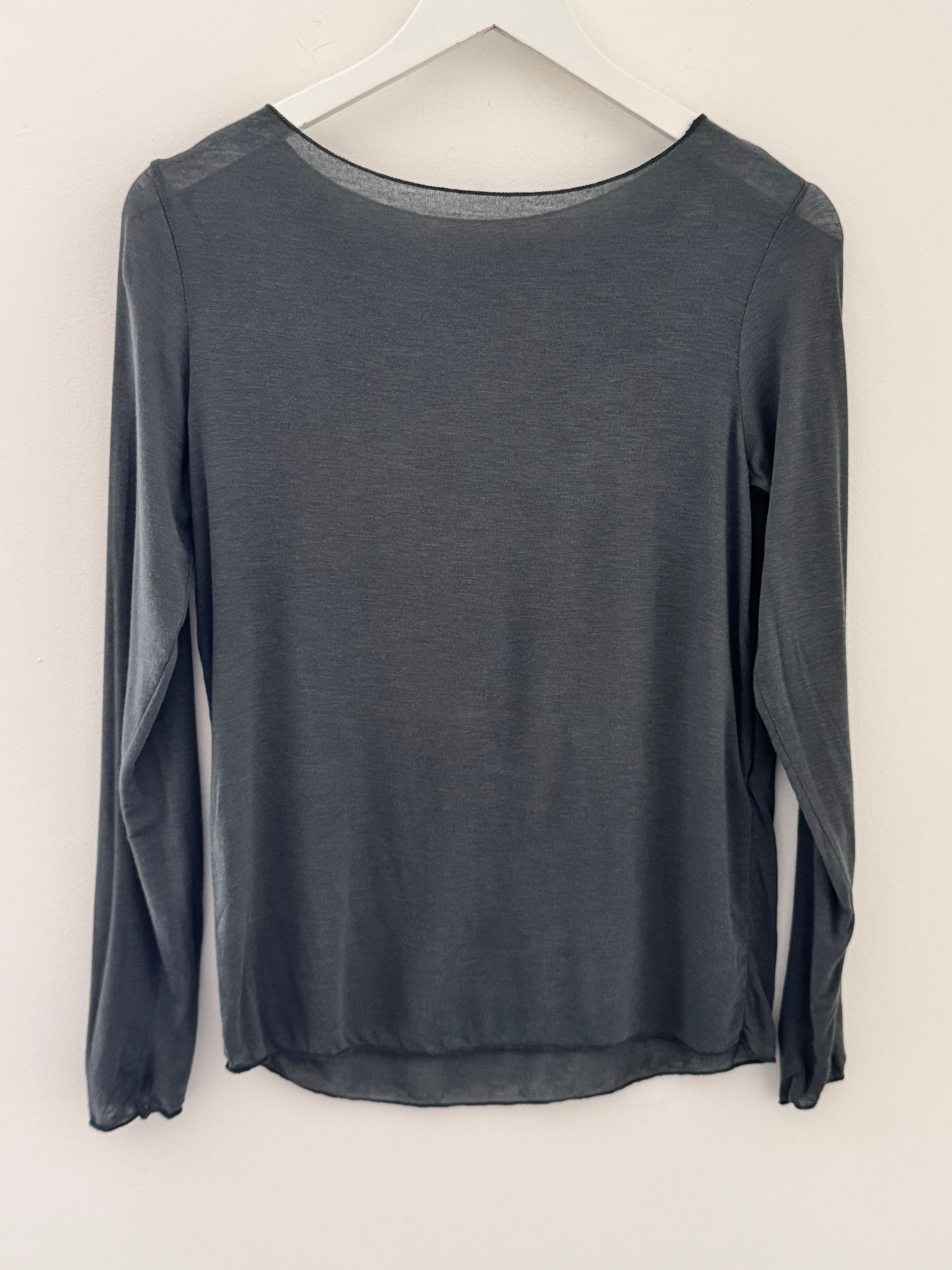 Ultrasoft Cashmere Blend Base Layer in Charcoal