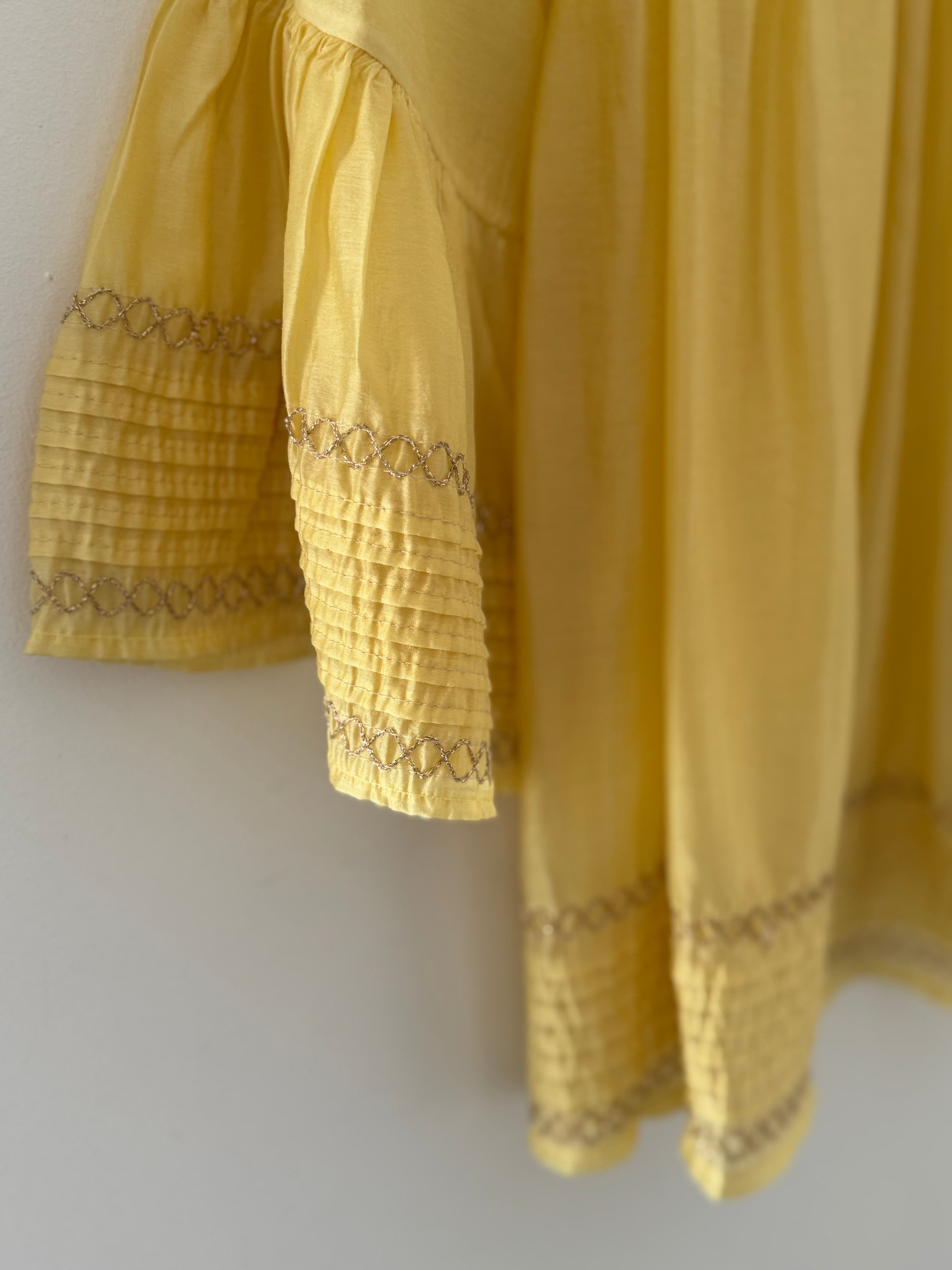 Silky Bardot Top in Lemon