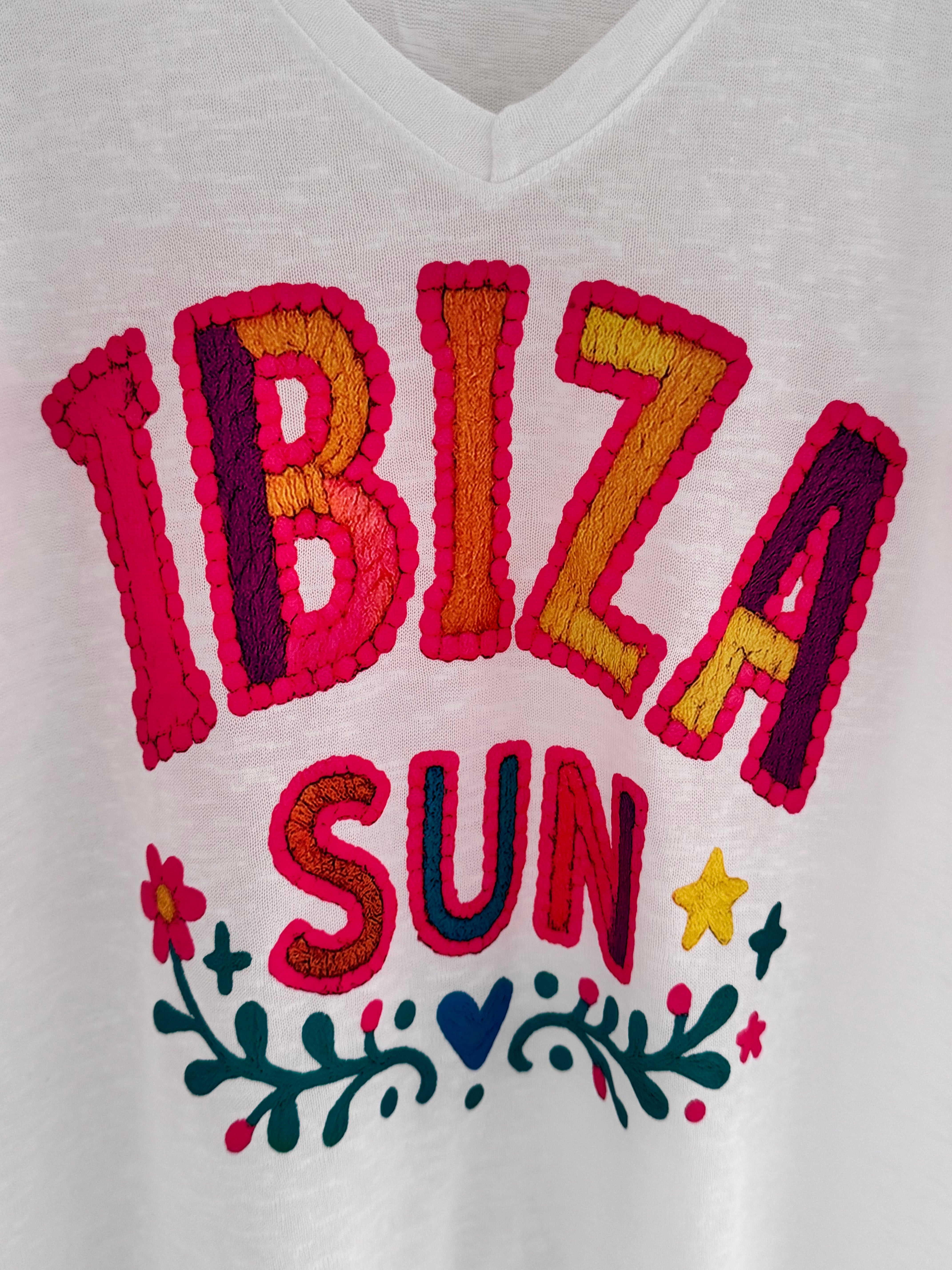 Ibiza Sun Tee in White