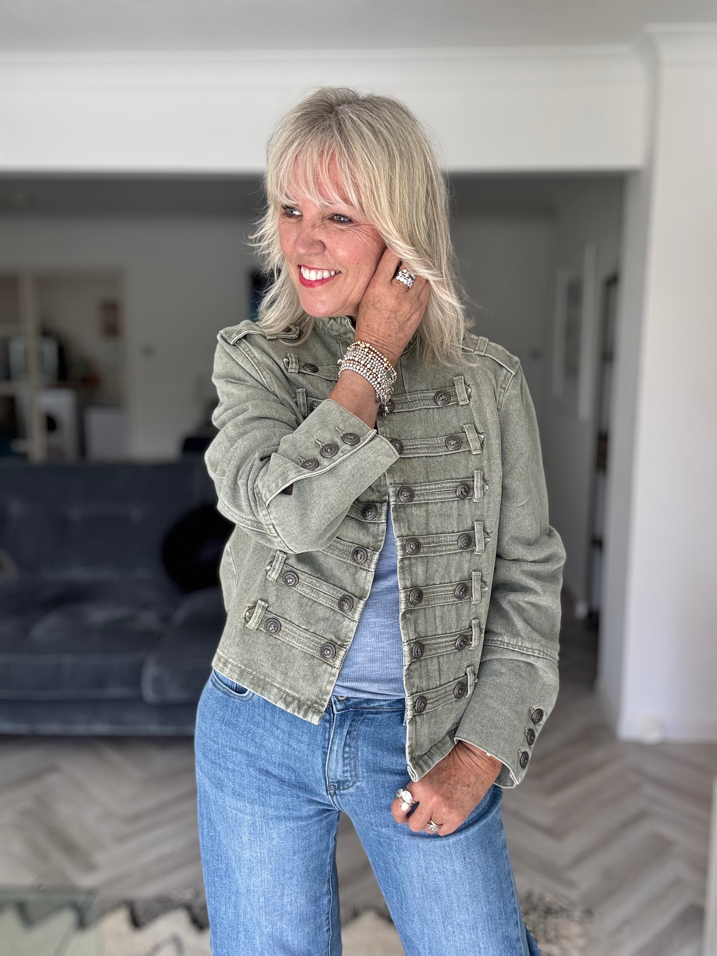 Military Jacket in Khaki