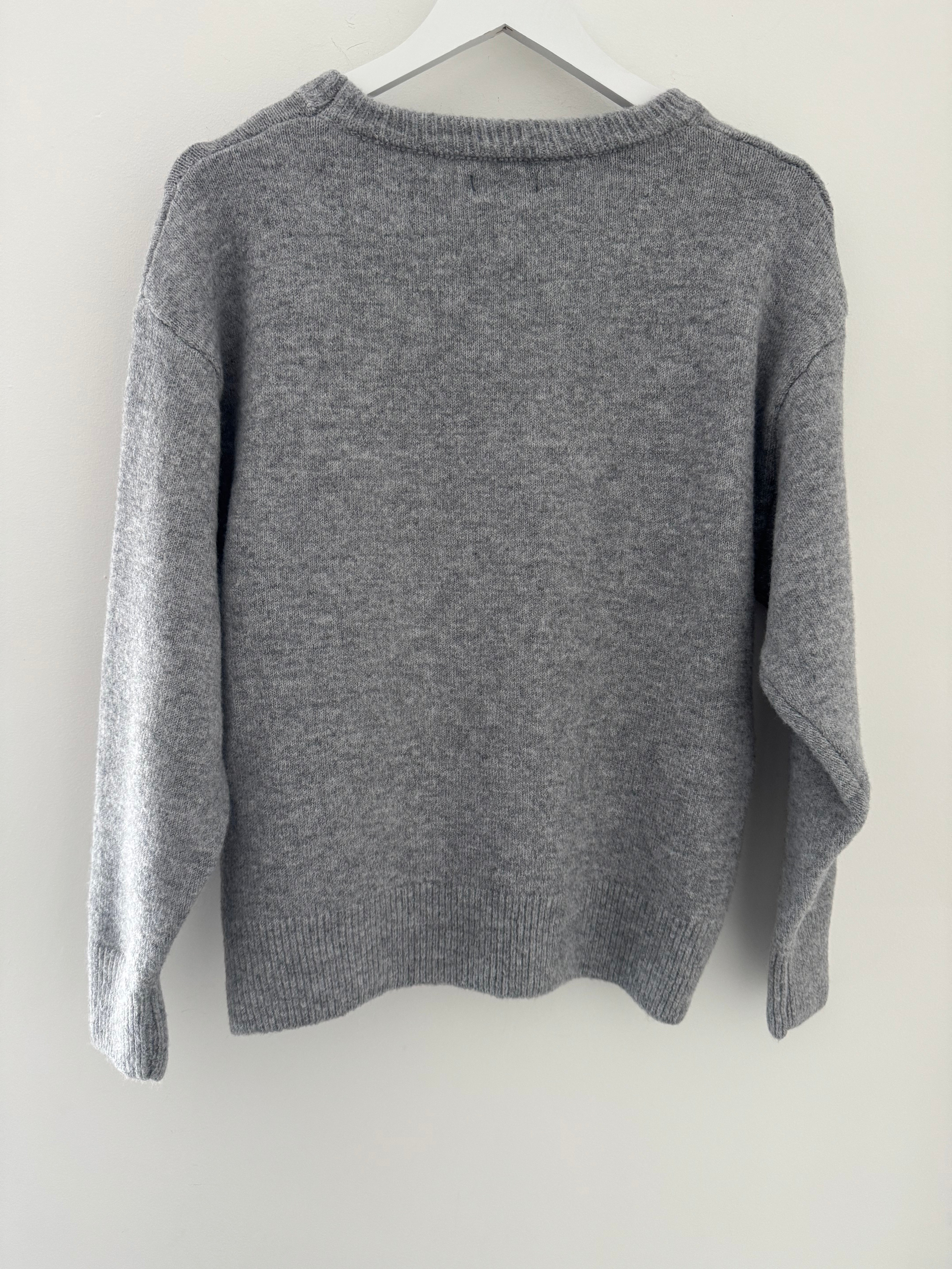Soft & Cosy Round Neck Jumper in Marl Grey