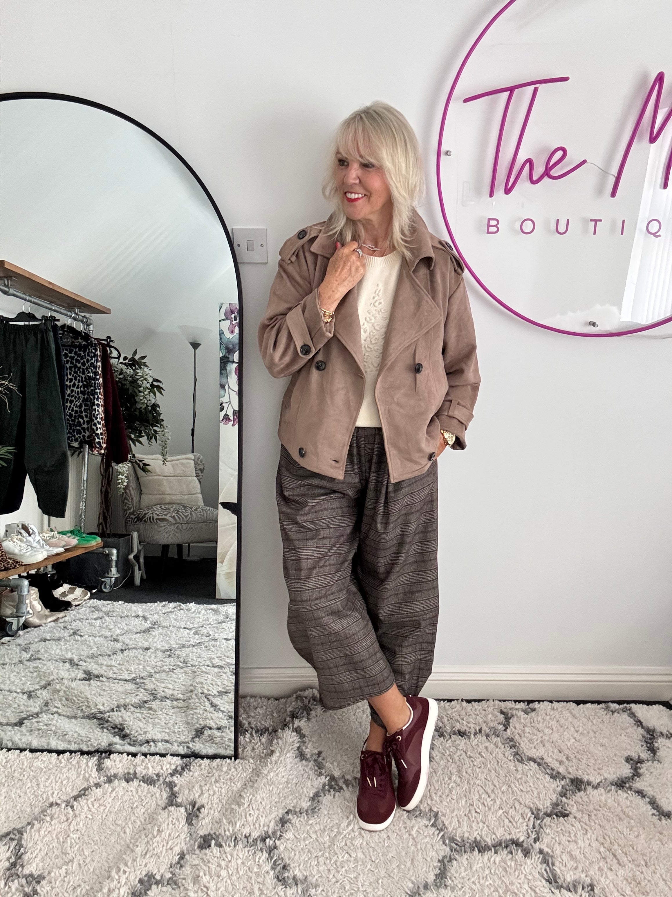 Luxe Suede Jacket in Soft Mole