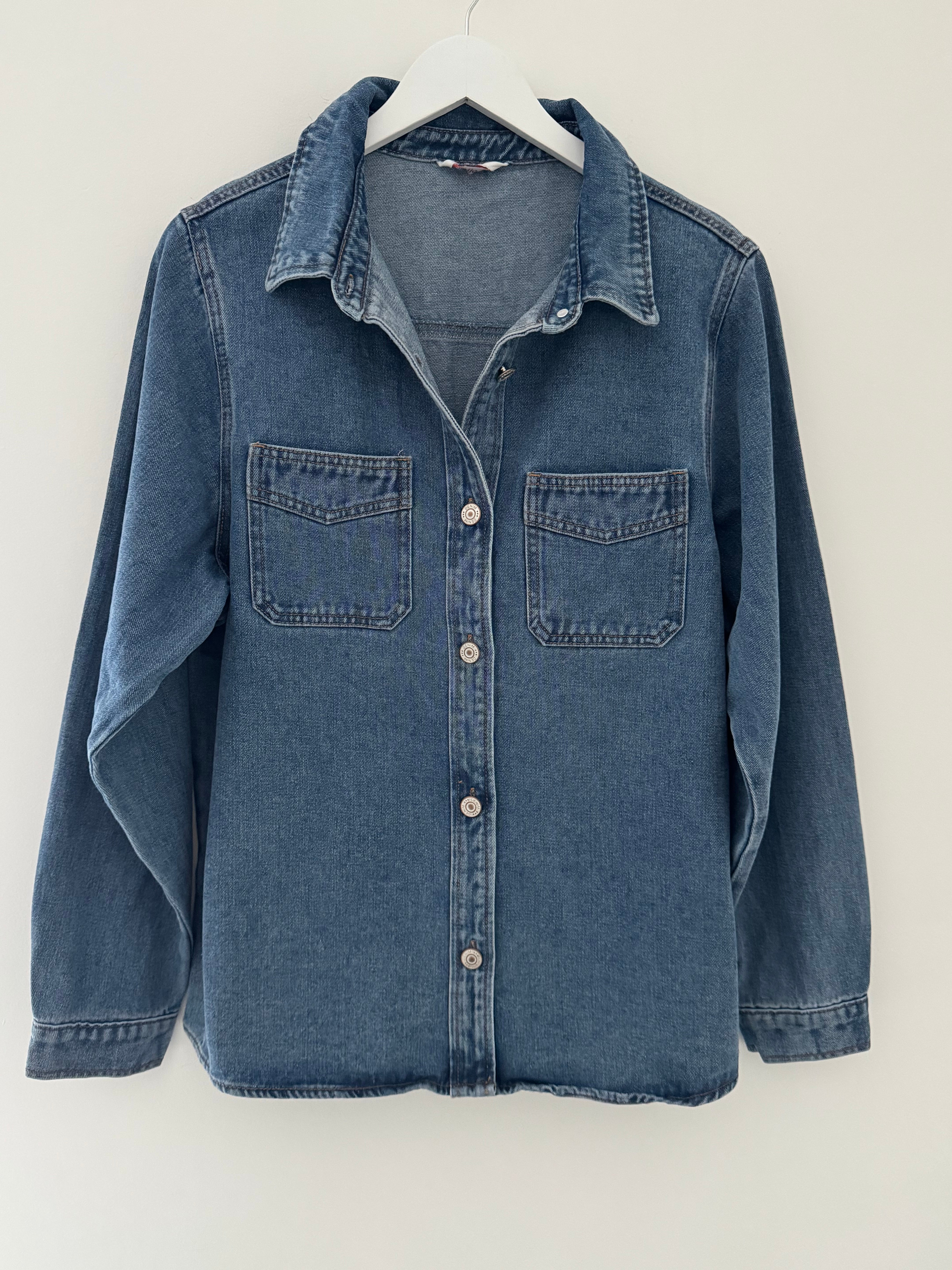 Denim Shirt in Mid Blue