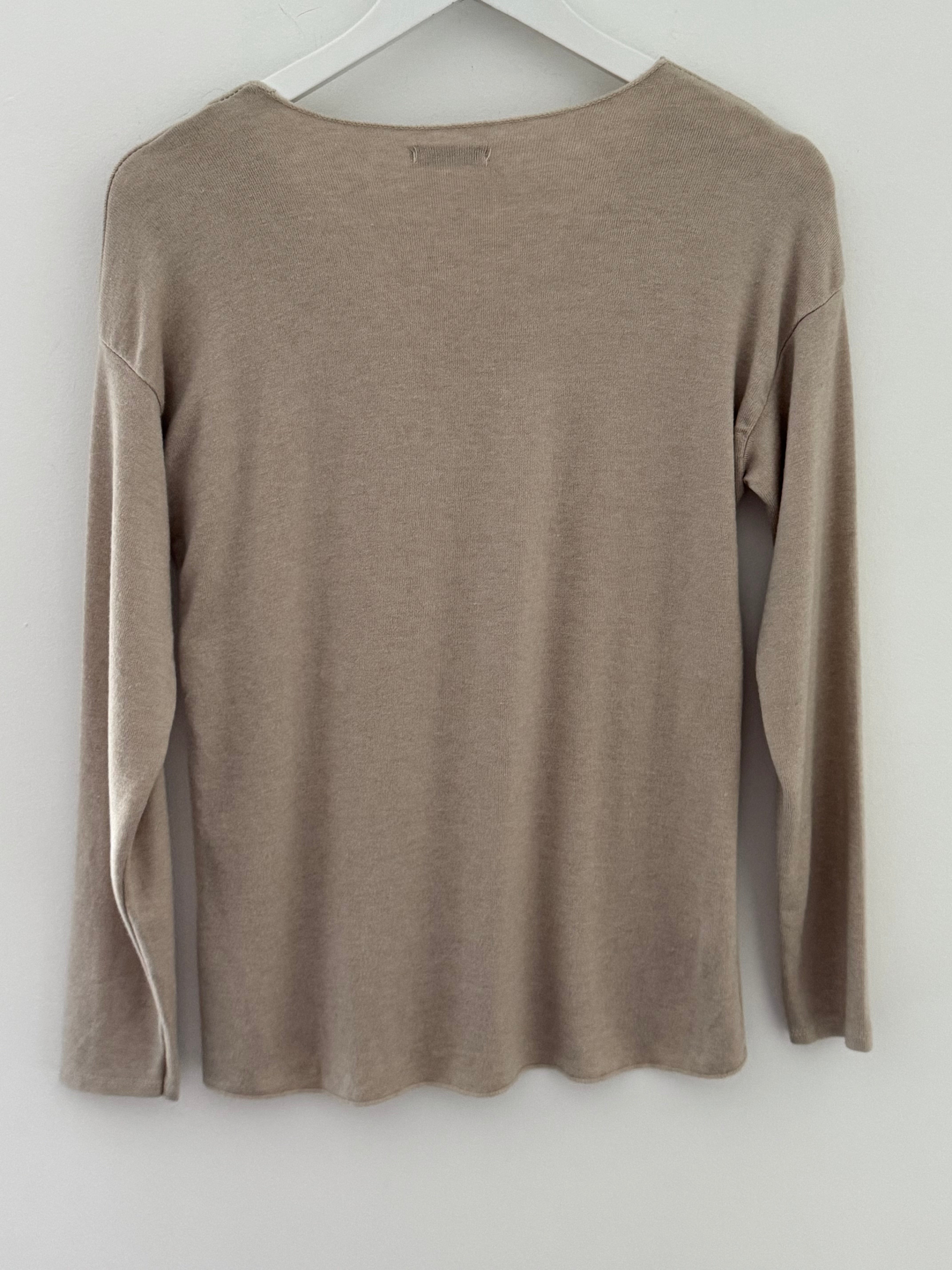 Slimfit Glitter Star Jumper in Stone