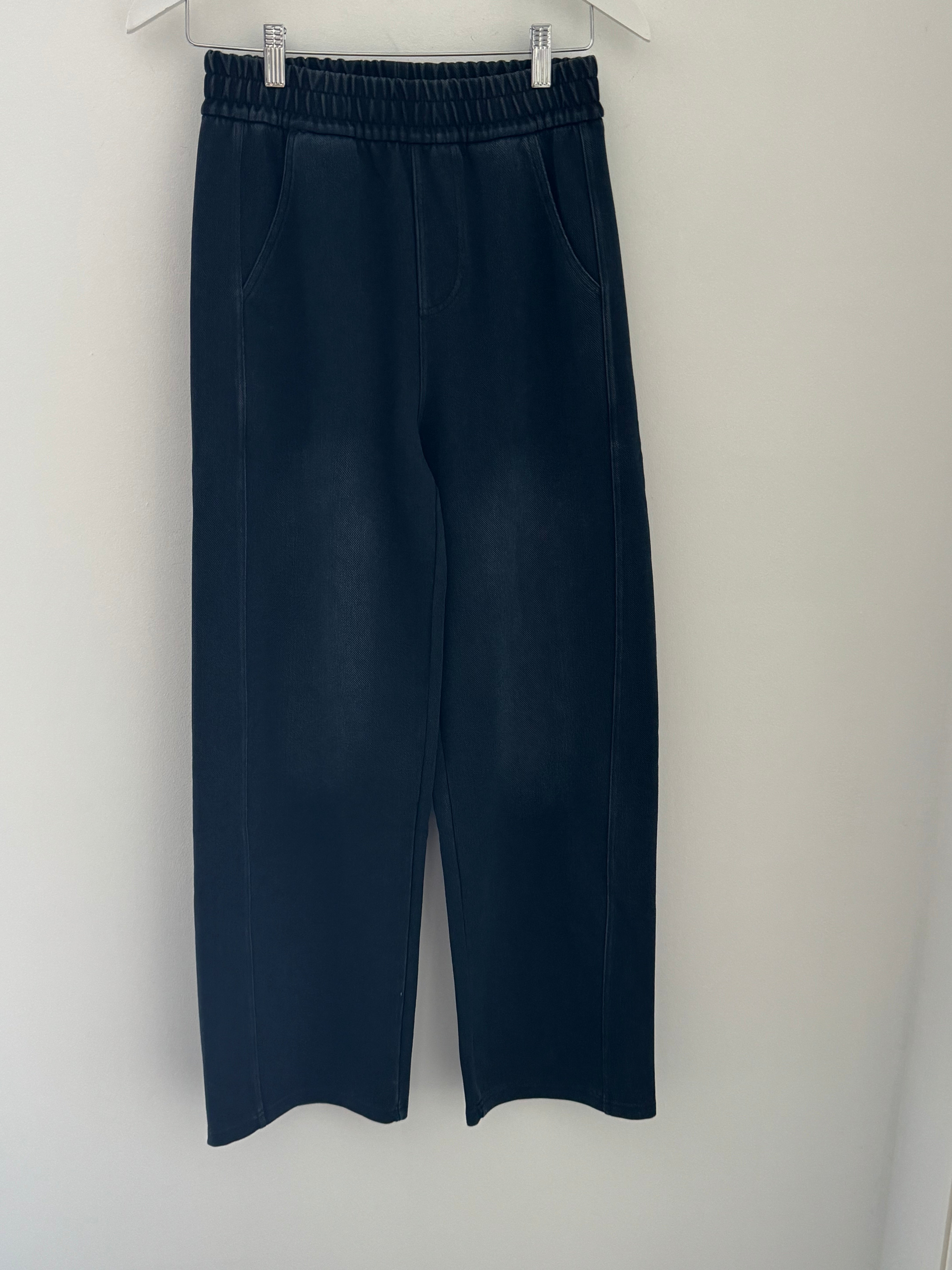 Stretch Denim Trousers in Ink Blue