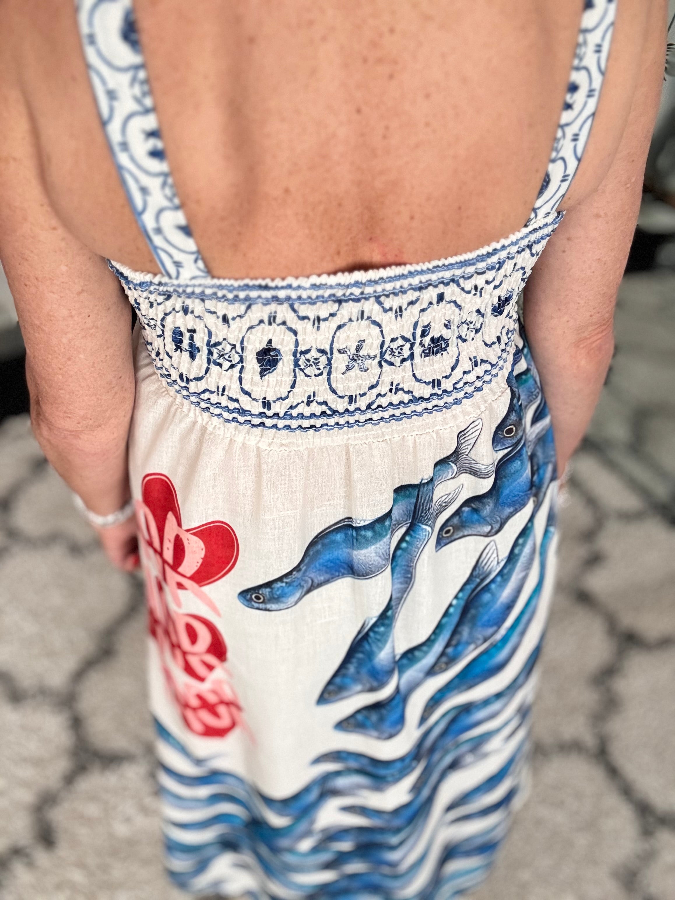Designer Strappy Fish Dress