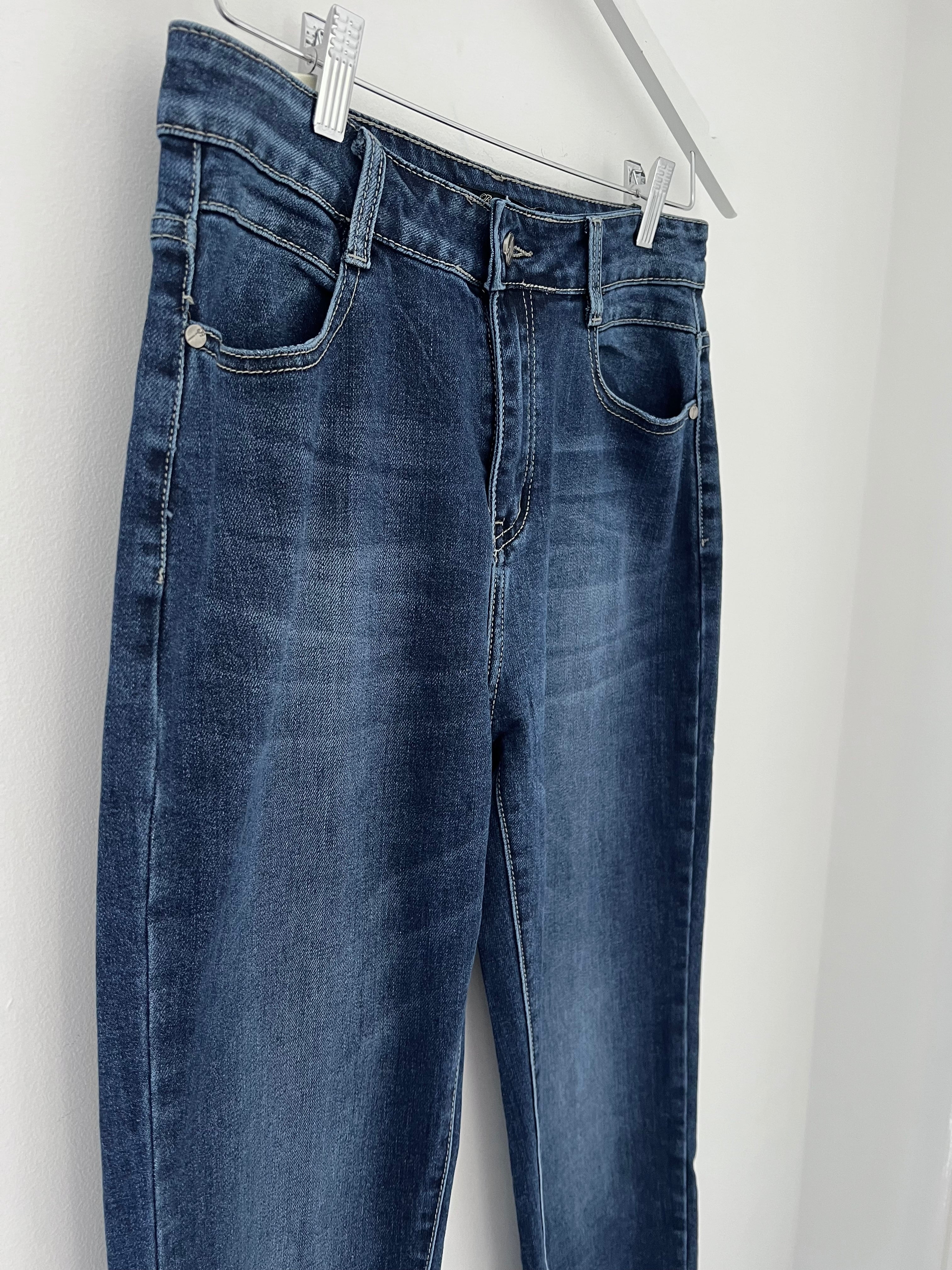 Slimfit Stretch Boyfriend Jeans in Darker Denim