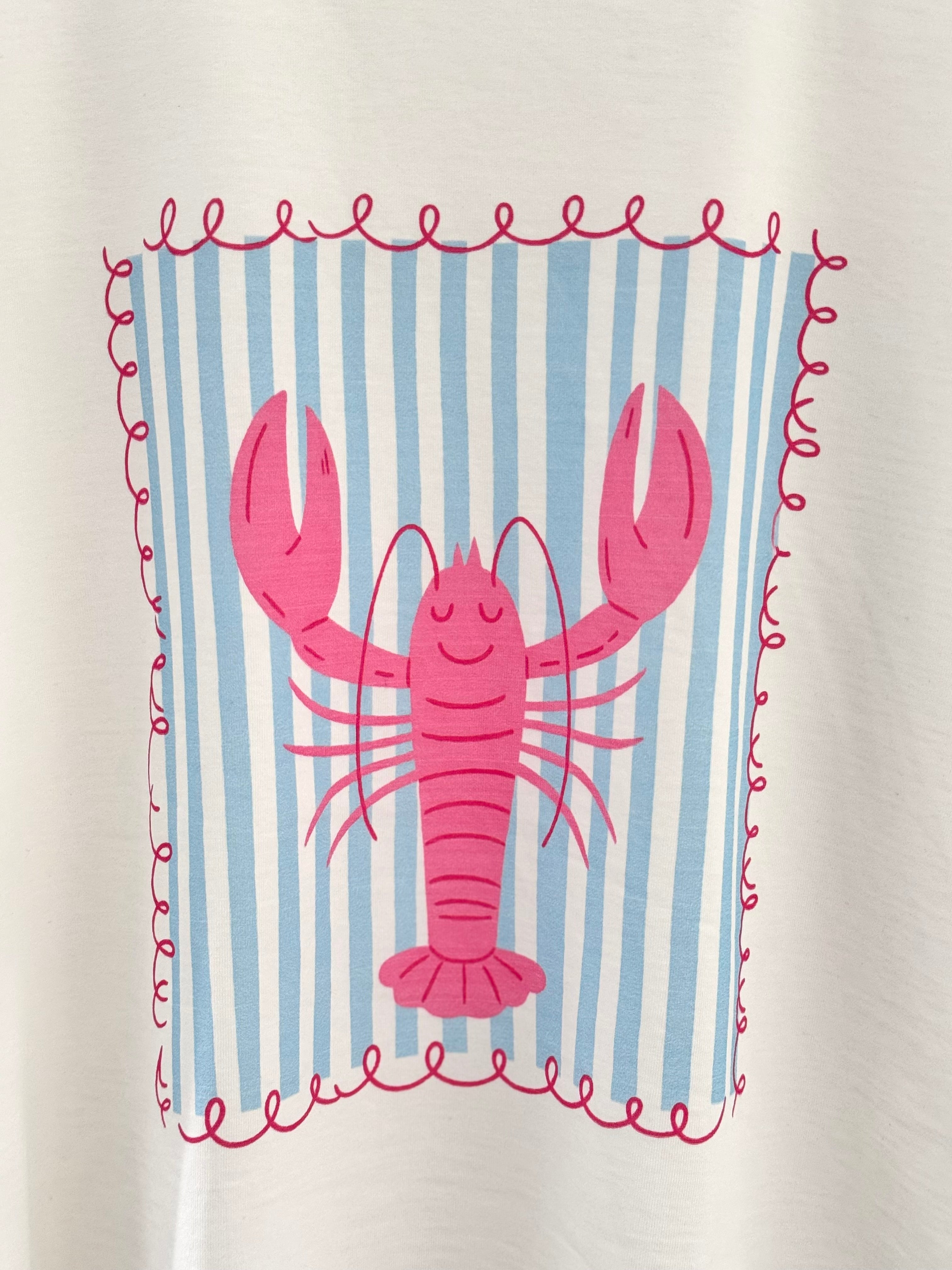 Luxe Lobster Tee in Ivory