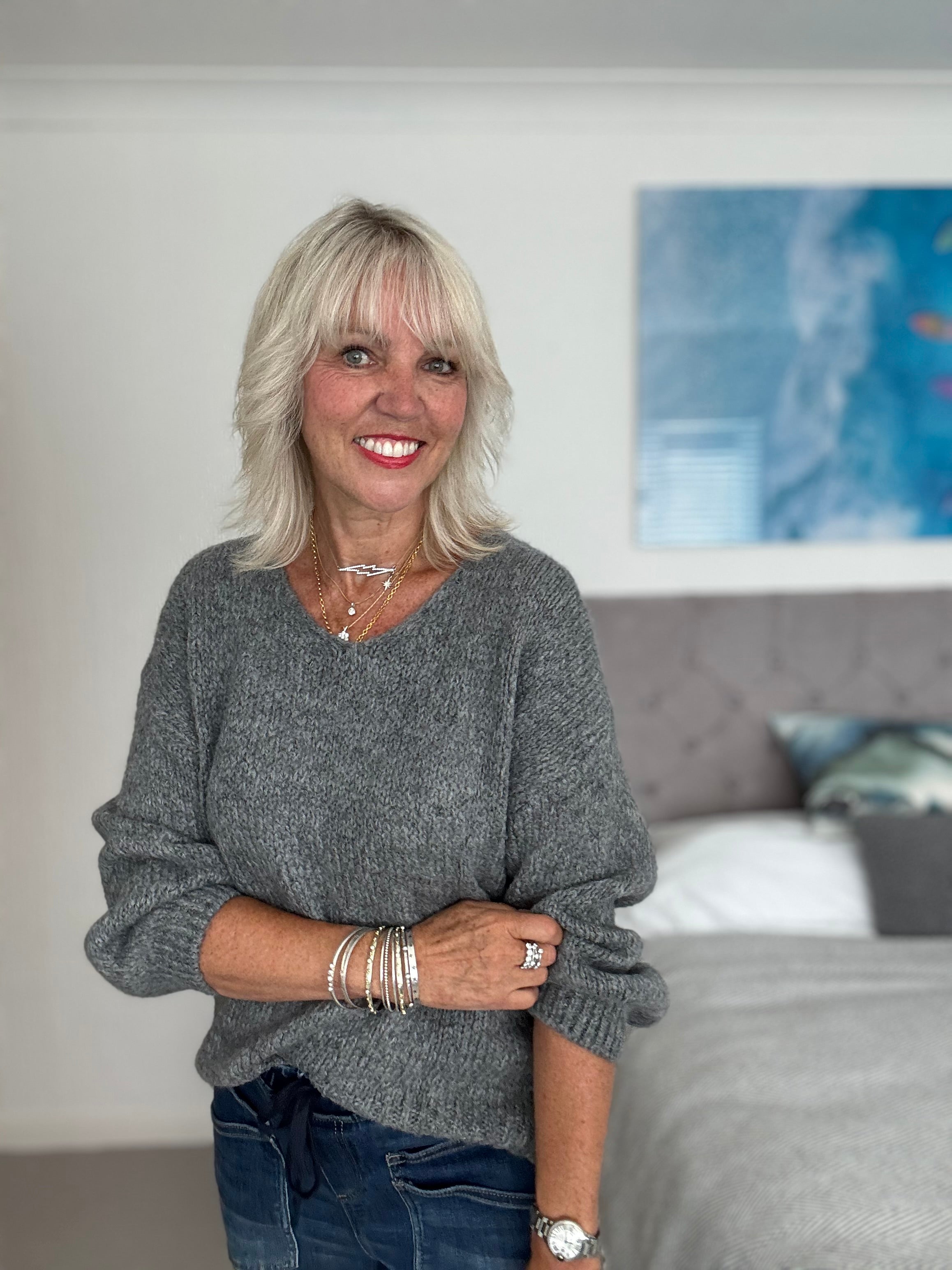 Limoncello Jumper in Grey