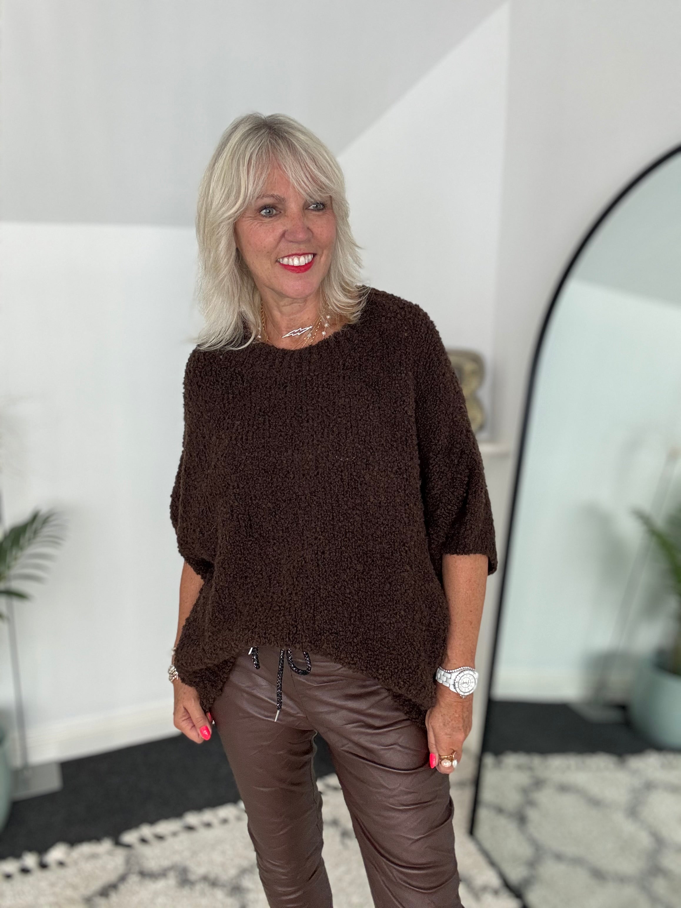 Boucle Jumper in Chocolate