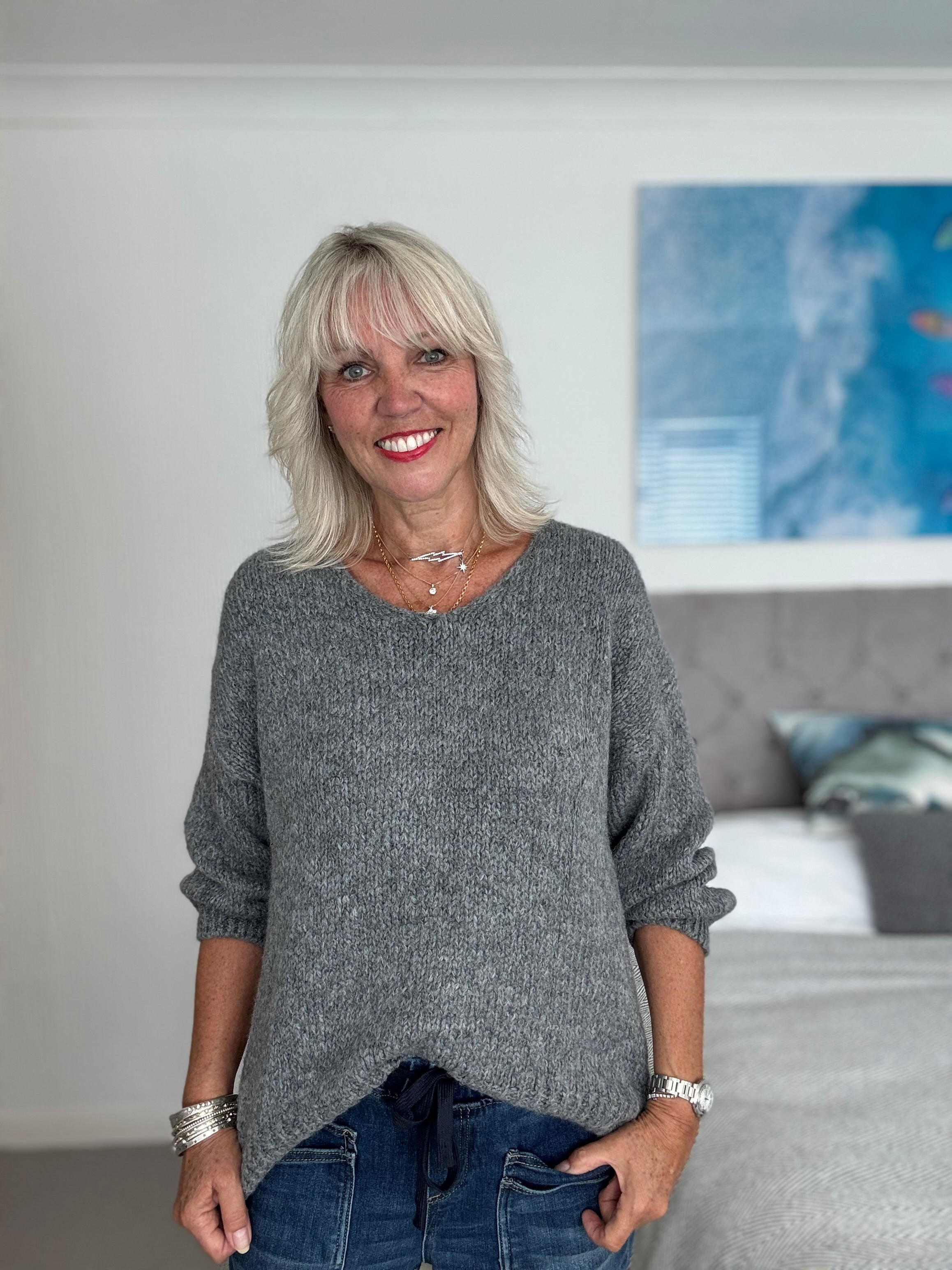 Limoncello Jumper in Grey