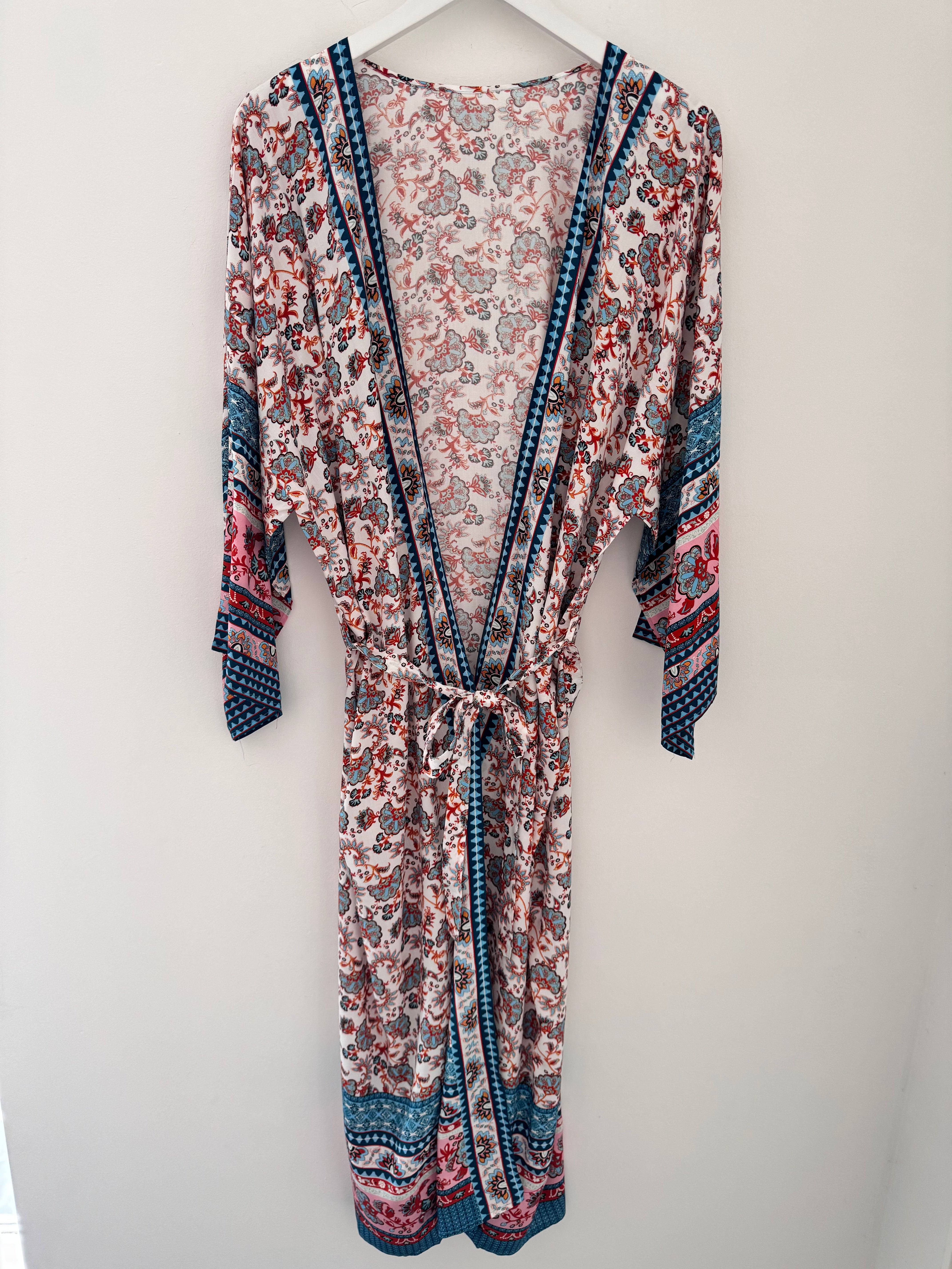 Silky Paisley Kimono