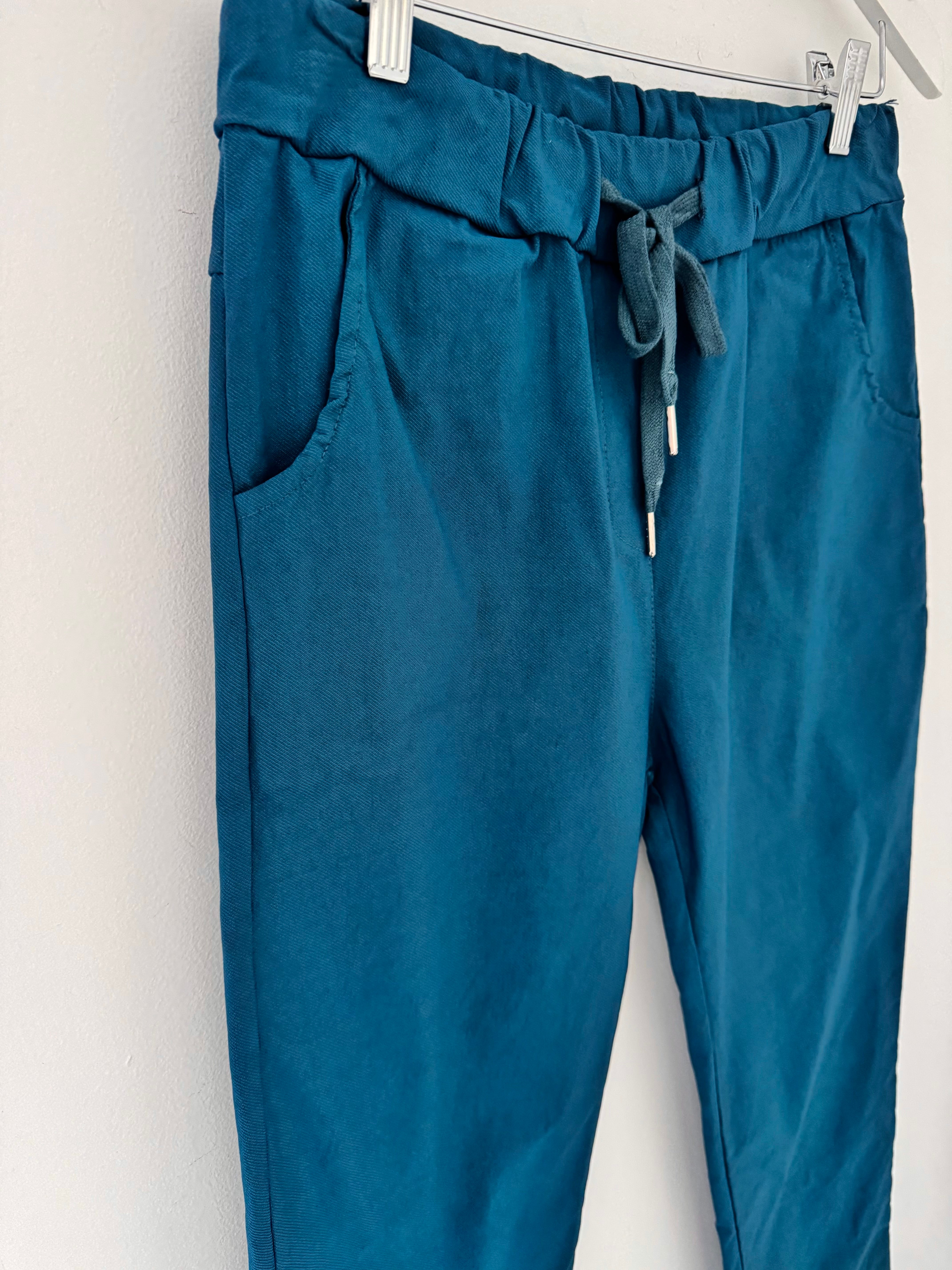 Super Stretch Joggers in Teal