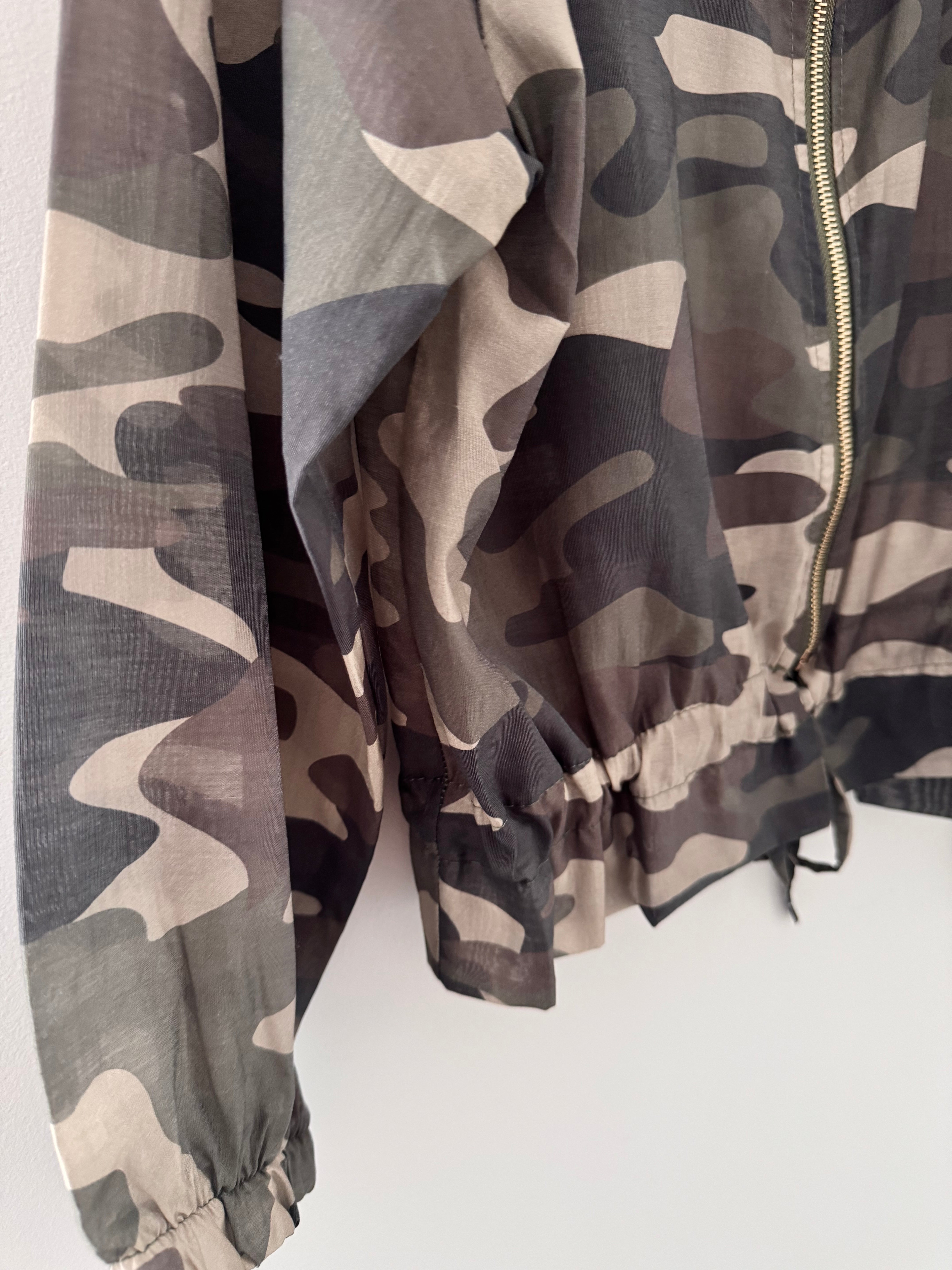 Lightweight Bomber Jacket in Camo