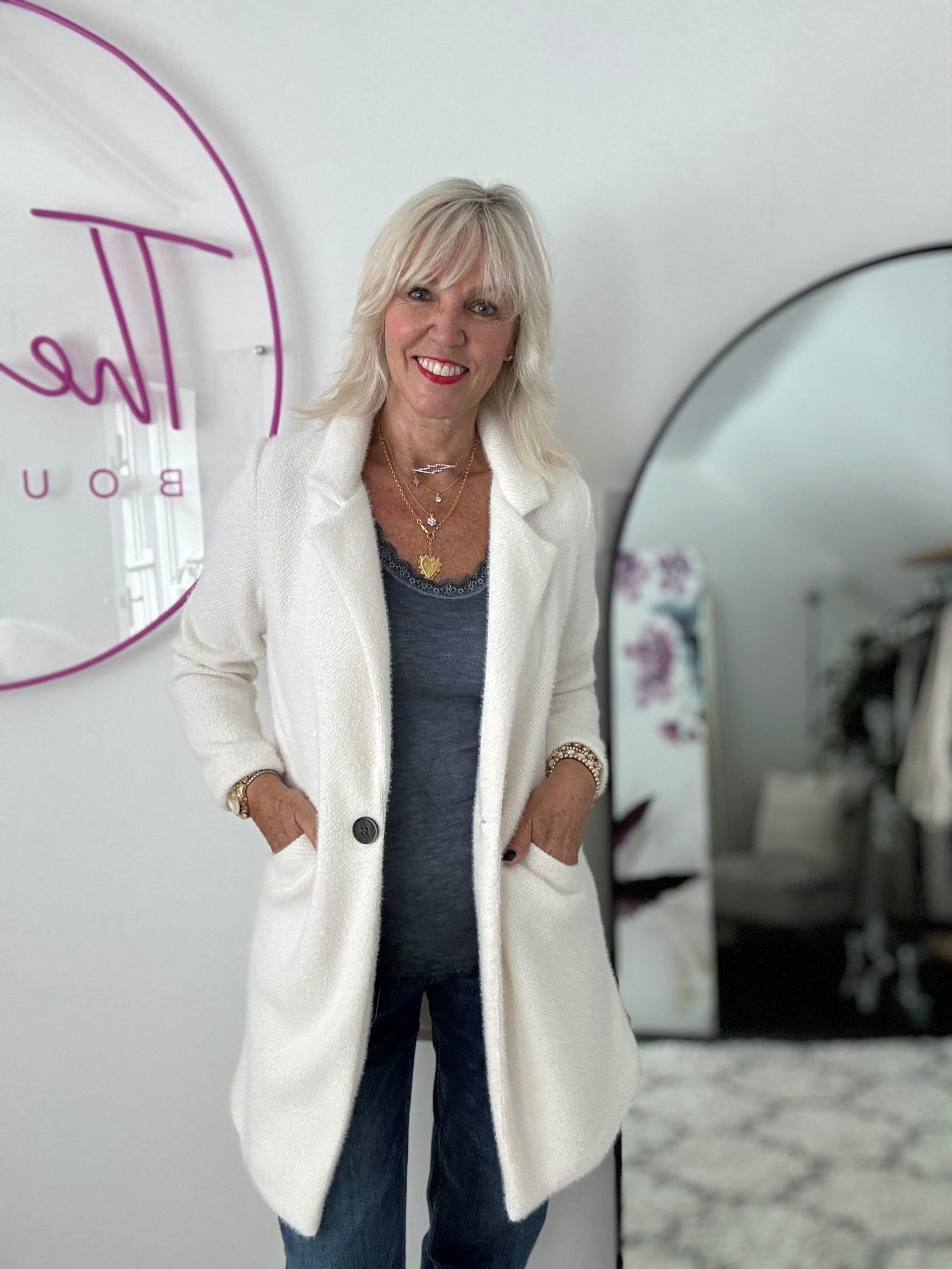 Luxe Coat in Winter White
