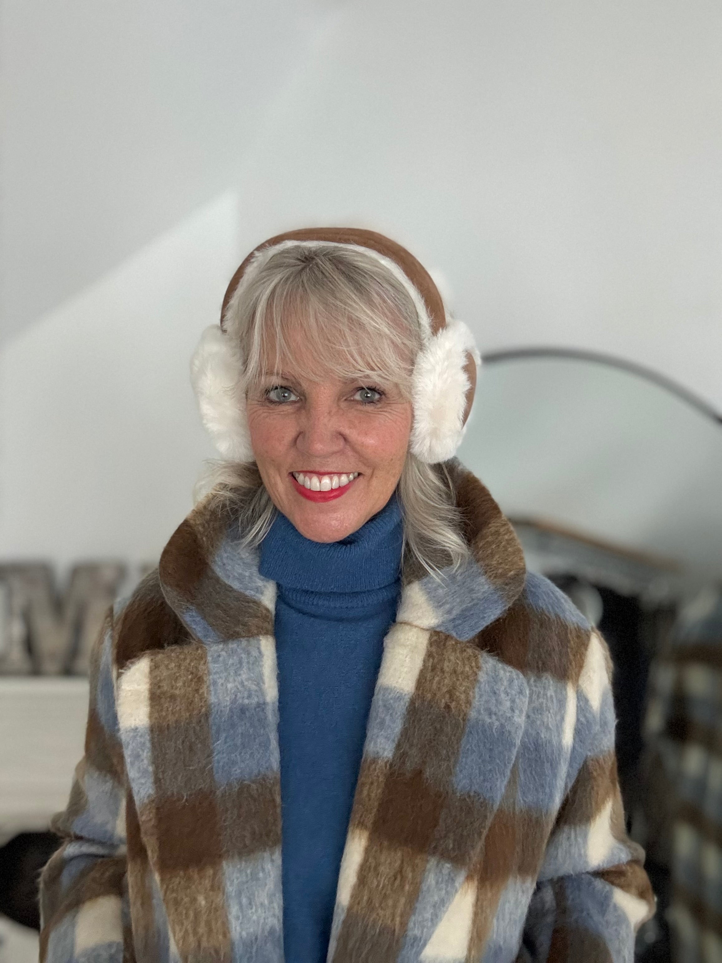 Faux Fur & Suede Ear Muffs