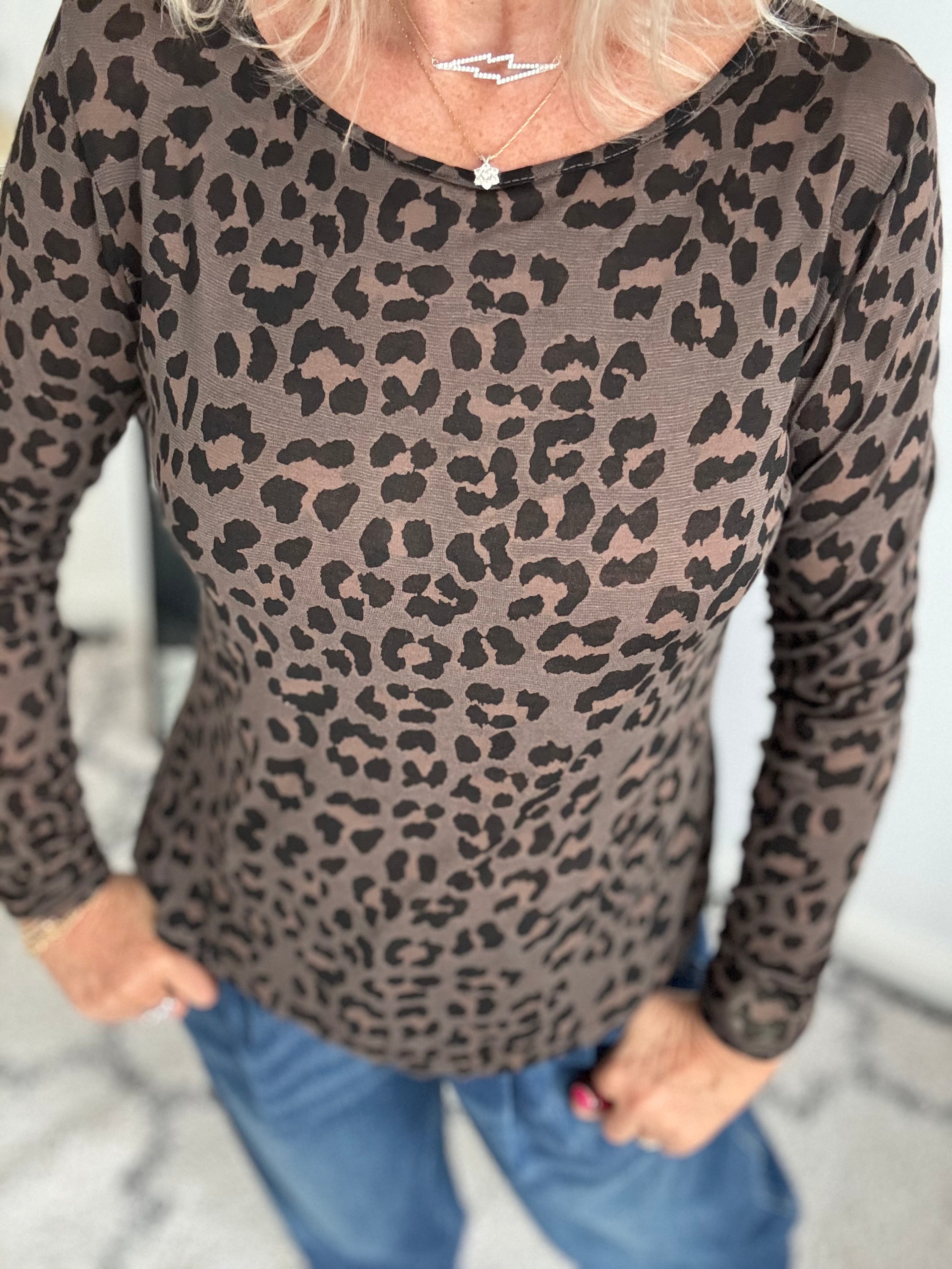 Ultrasoft Cashmere Blend Base Layer in Chocolate Leo