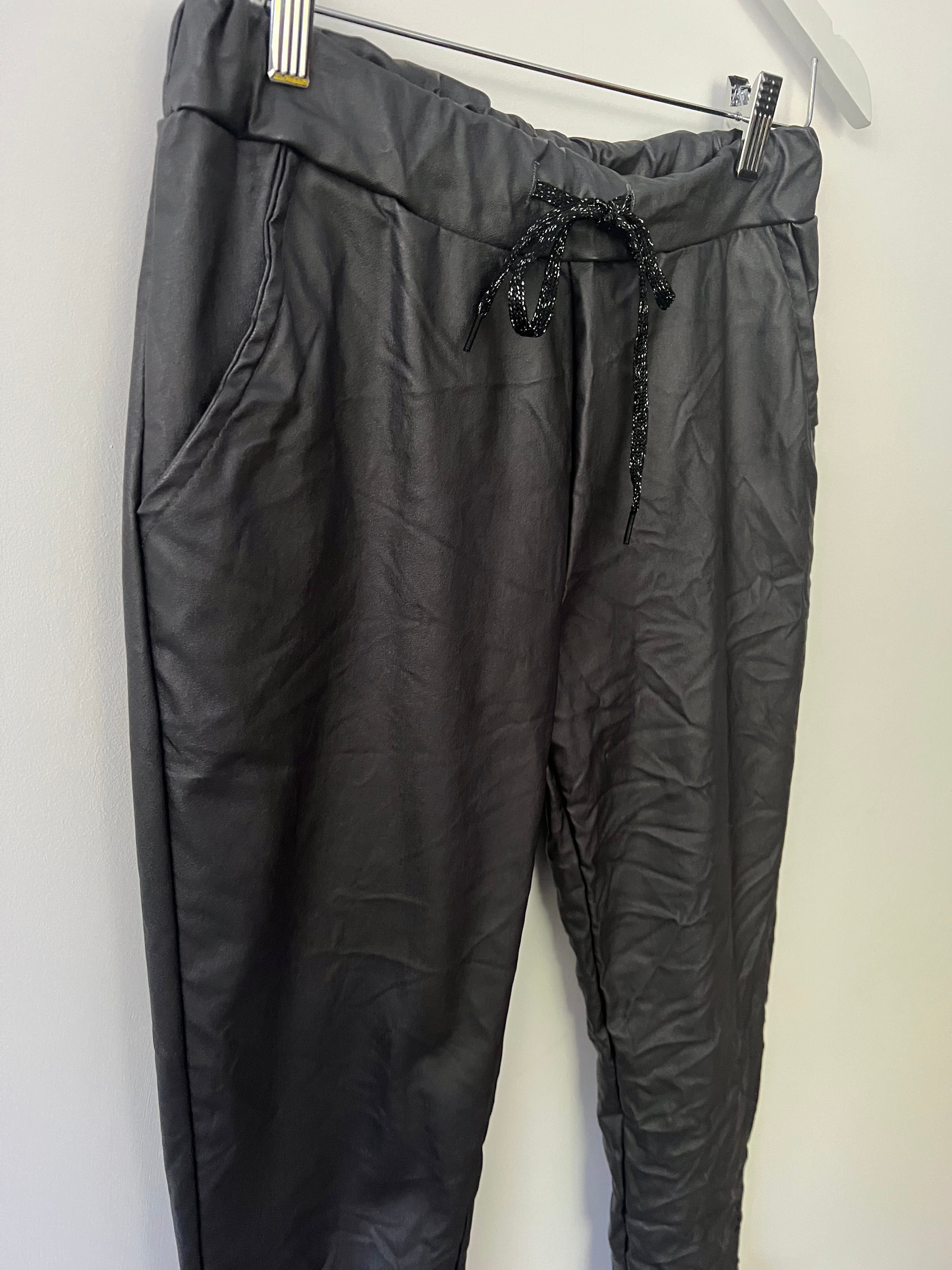 Super Stretch Joggers in Waxed Grey
