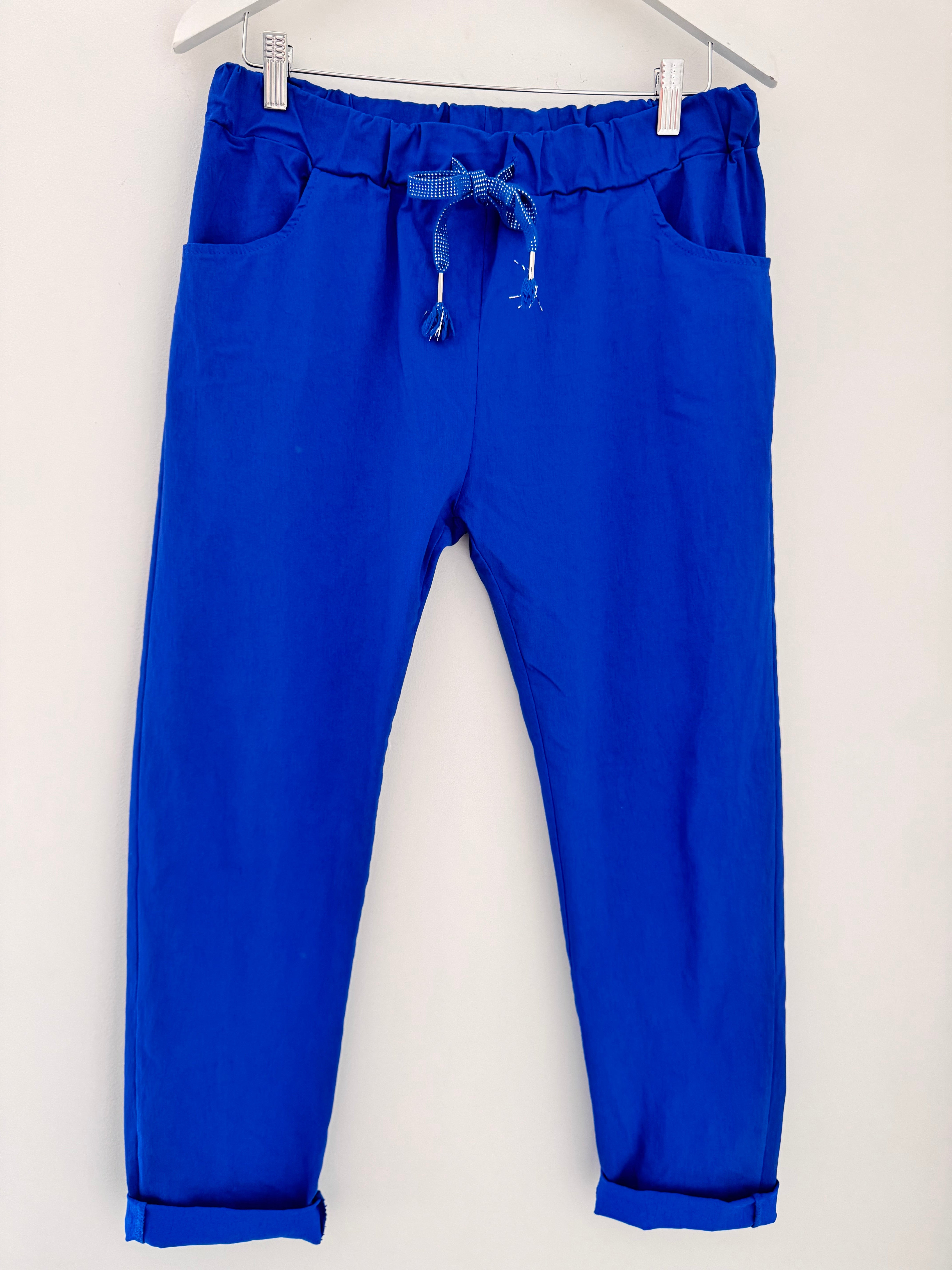 Super Stretch Joggers in Cobalt Blue