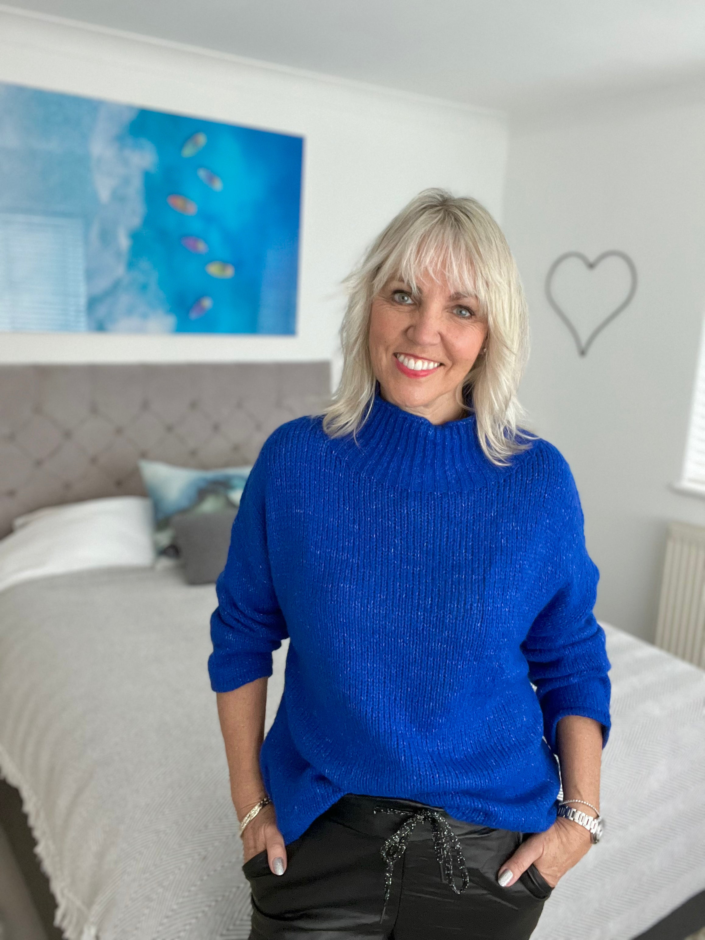 Bright 2025 blue jumper