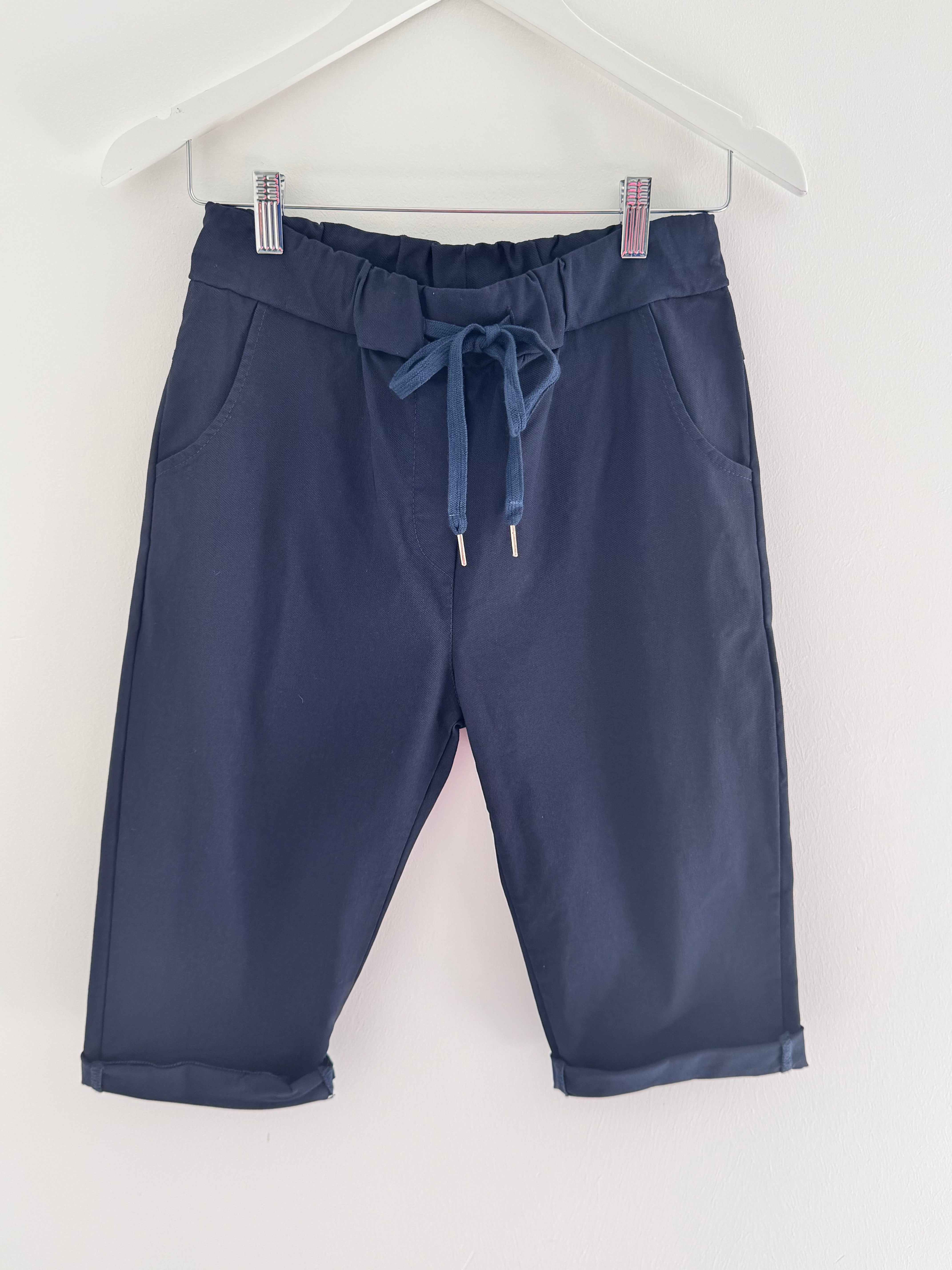 Super Stretch Capri Shorts in Ink