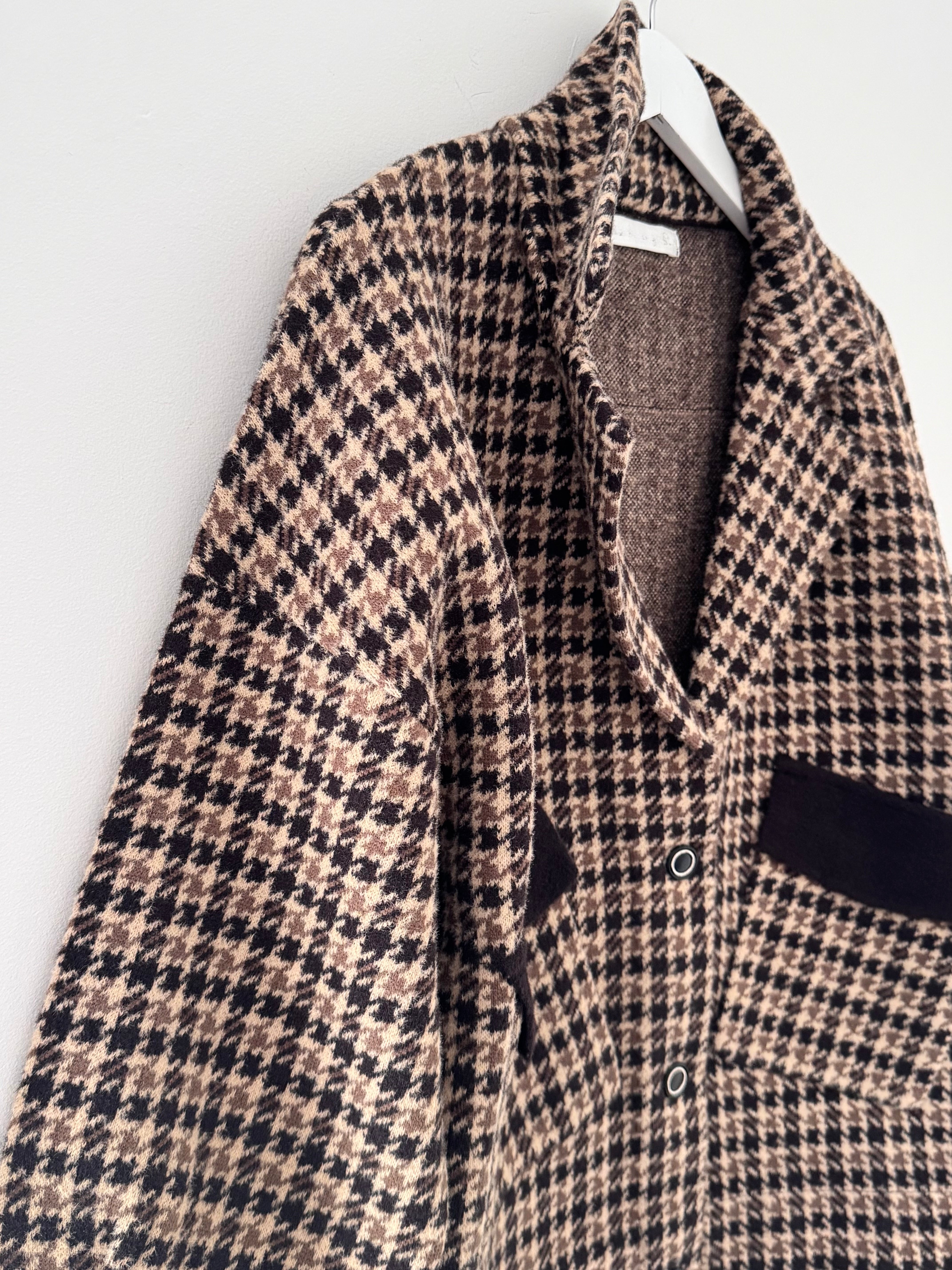 Stretch Tweed Jacket with Zip Sides