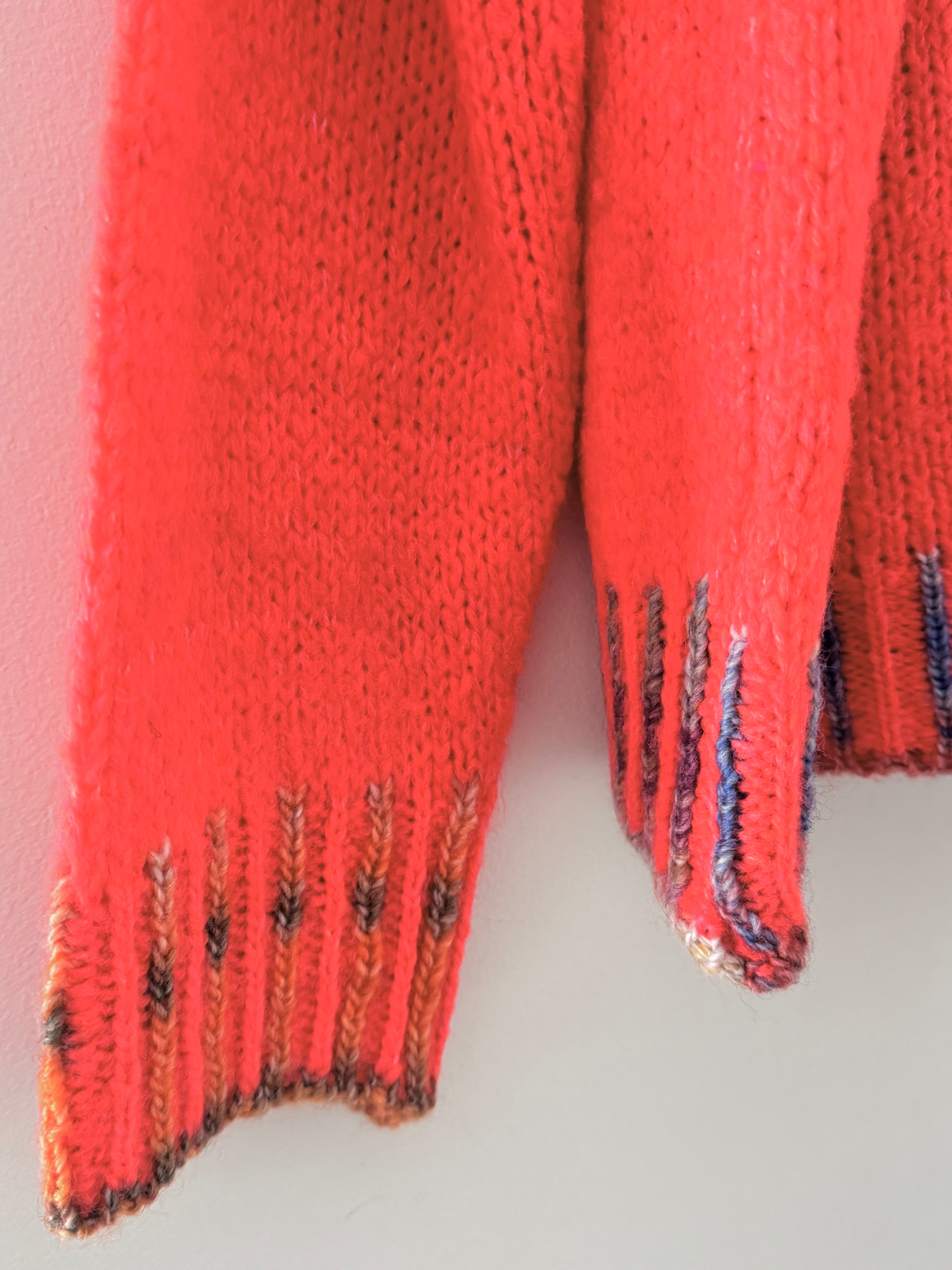 Stunning Funnel Neck Jumper in Coral