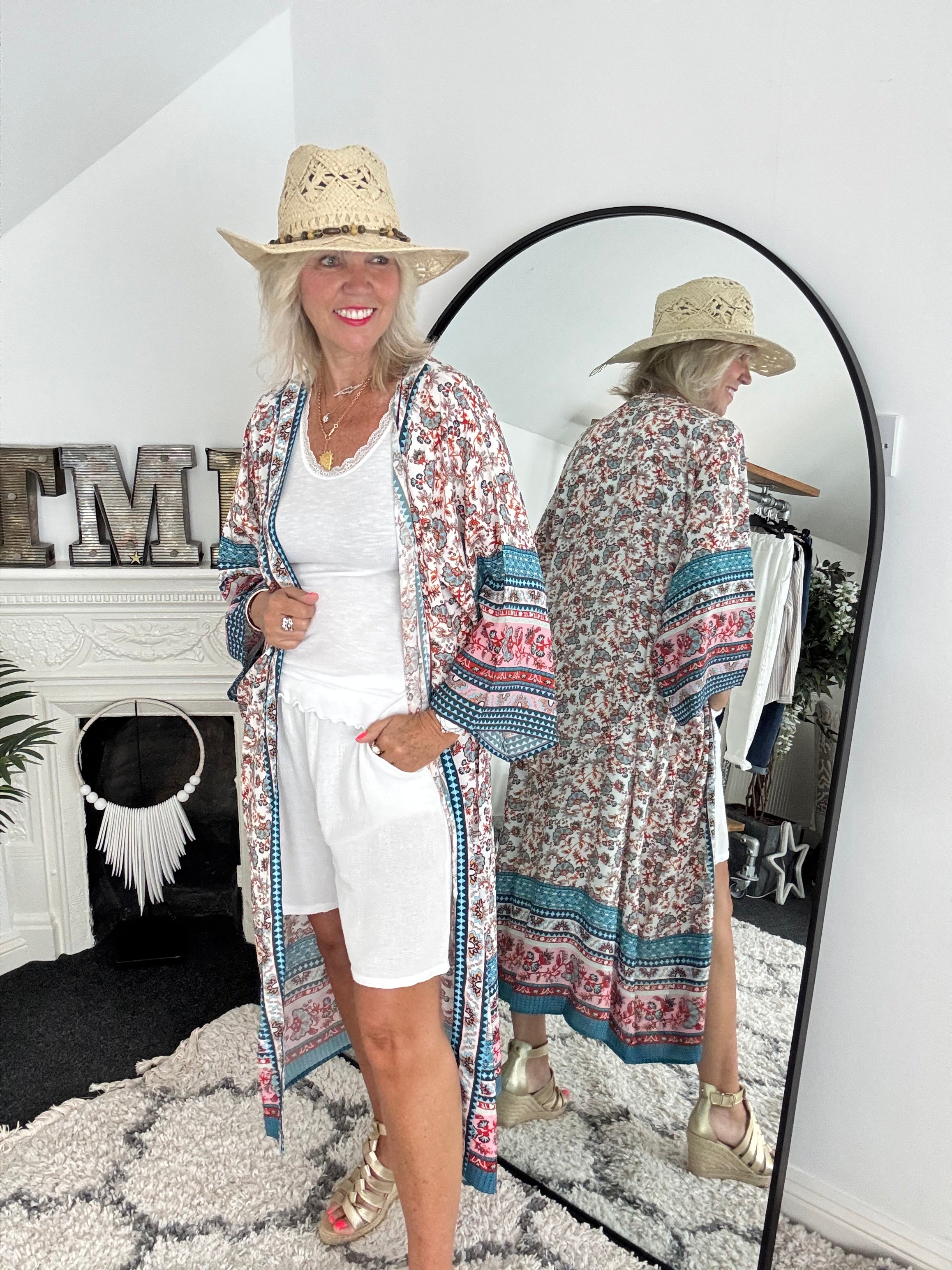 Silky Paisley Kimono
