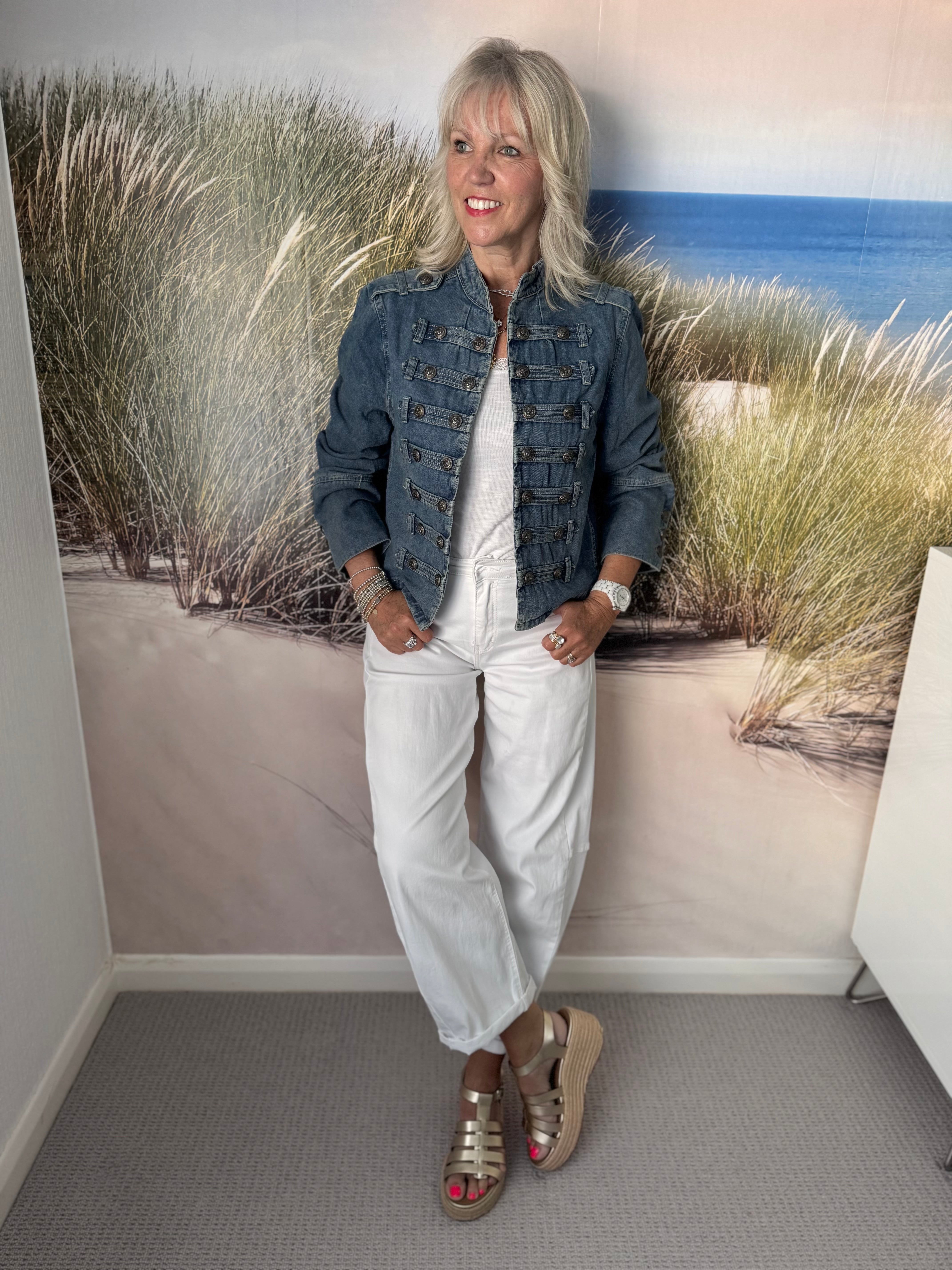 Military Jacket in Denim