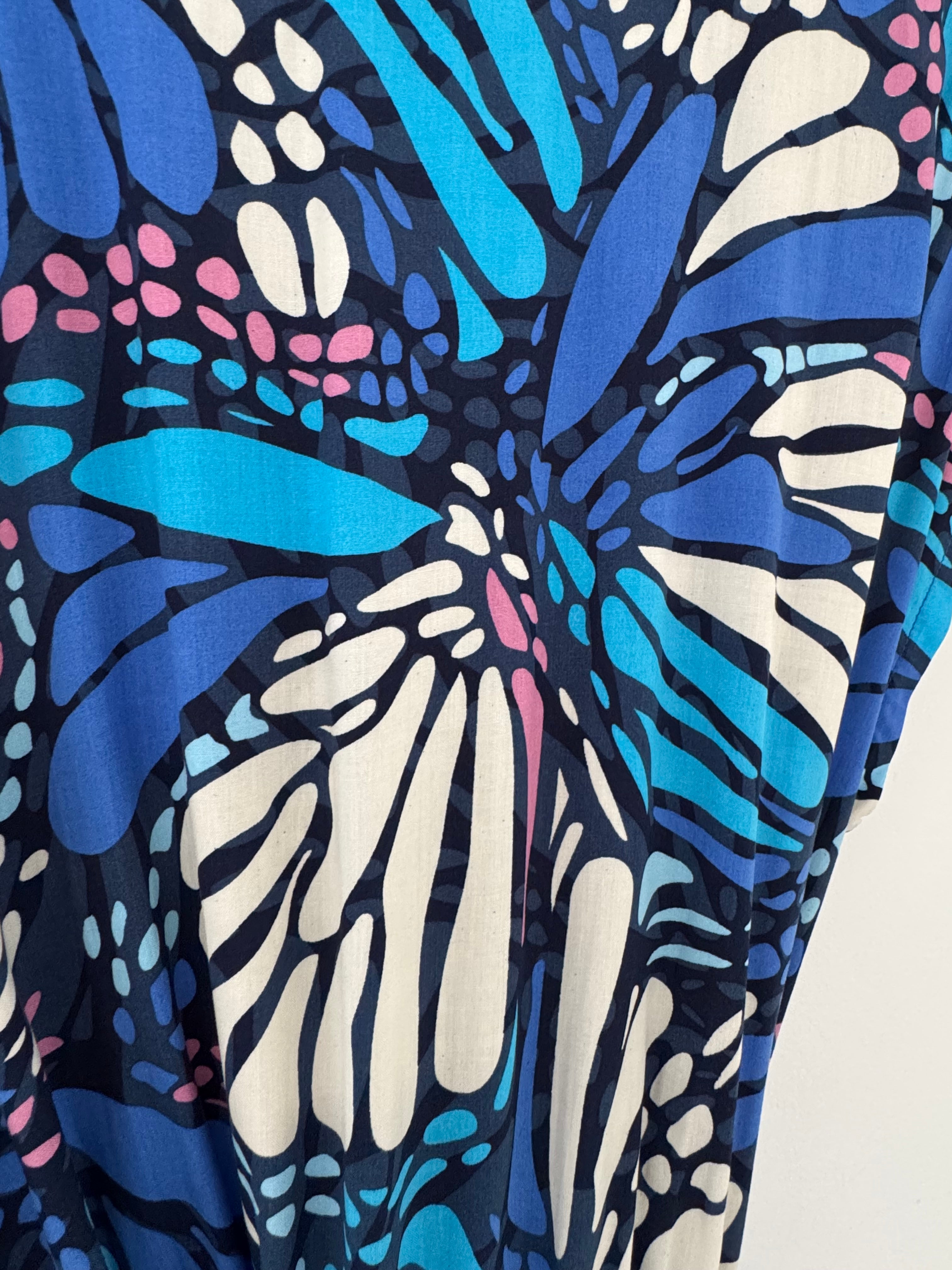 Butterfly Jumpsuit in Blue & Pink