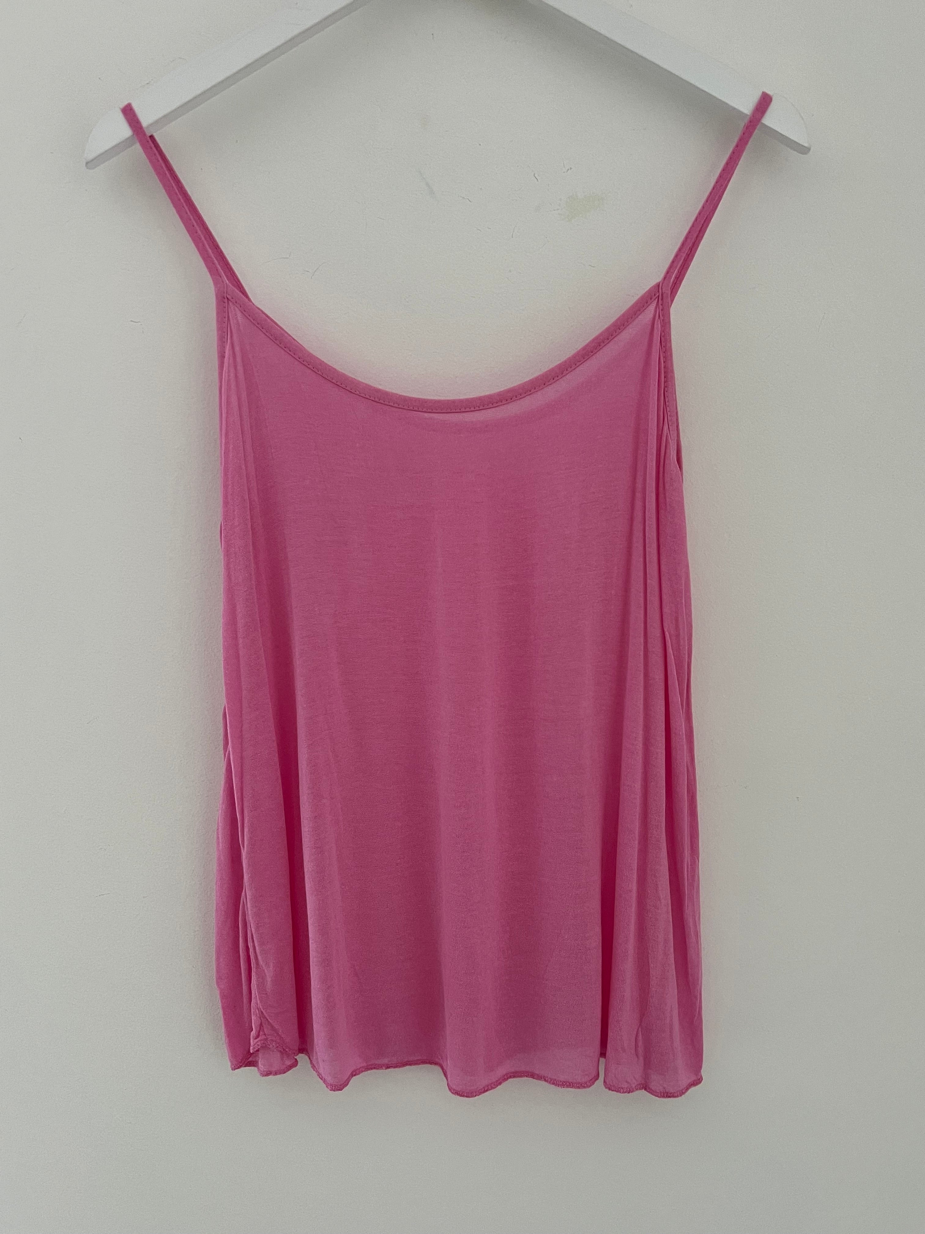 Lace Blouse & Cami in Bright Pink