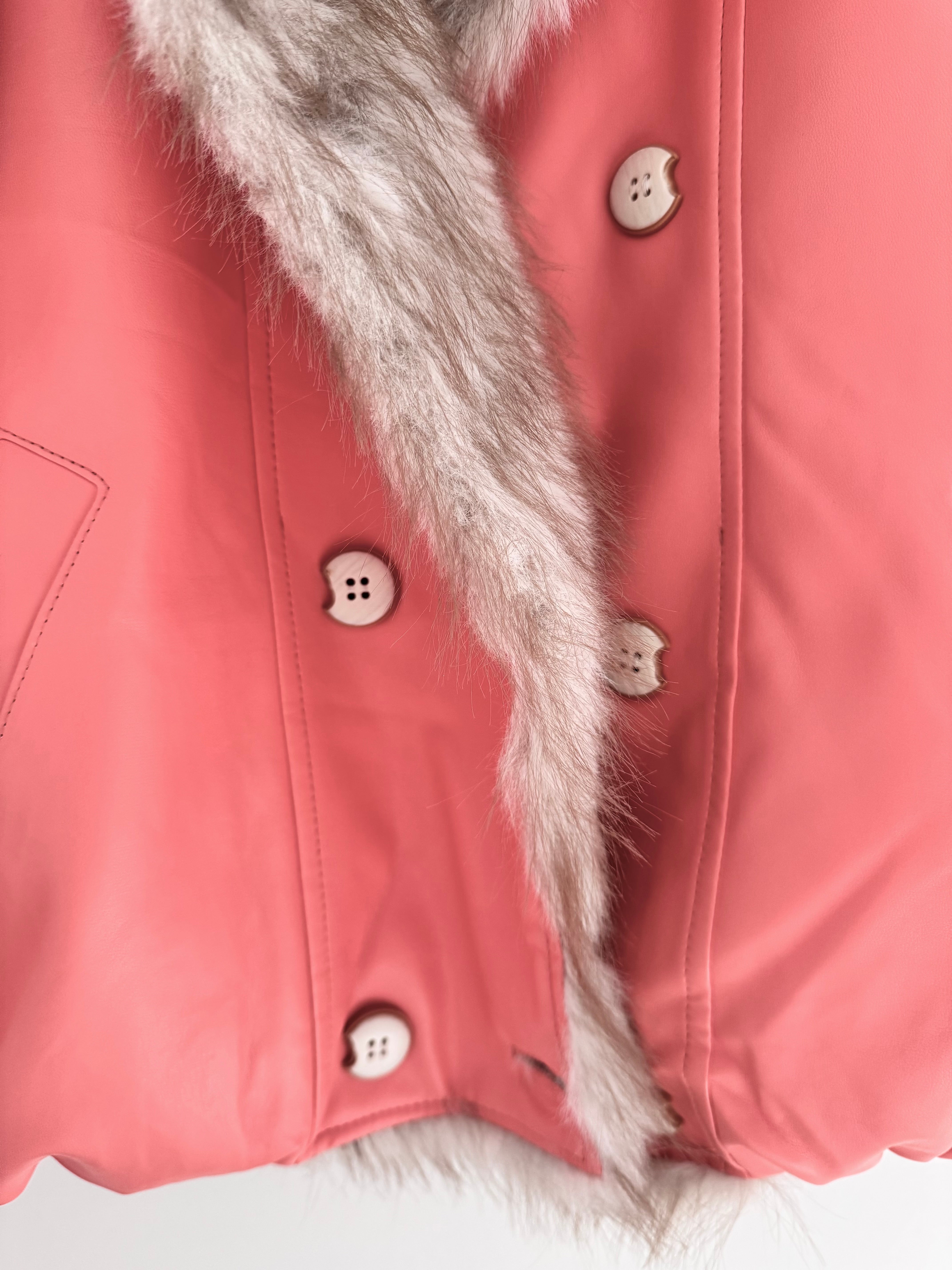 Reversible Faux Fur & Leather Jacket