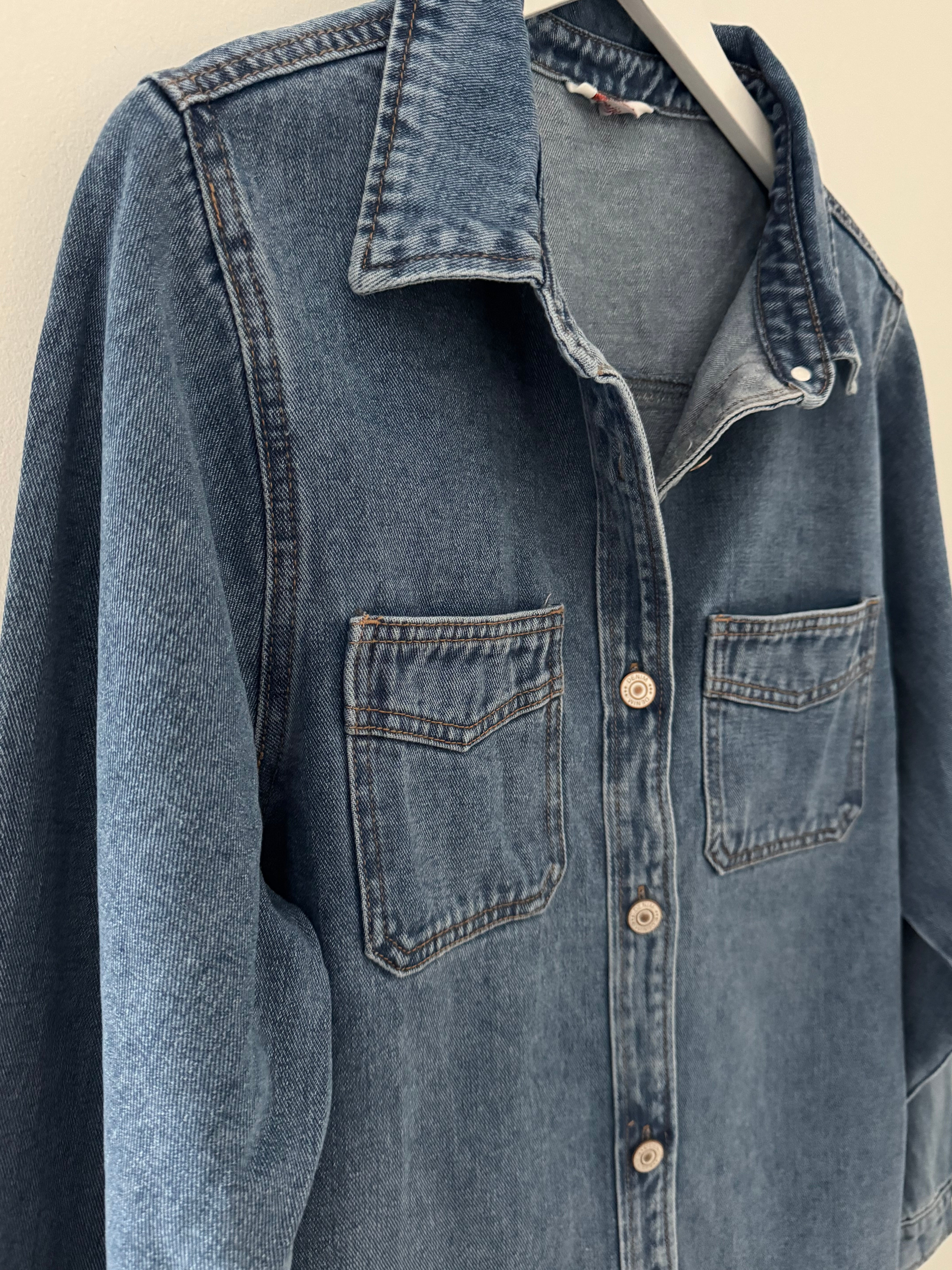 Denim Shirt in Mid Blue