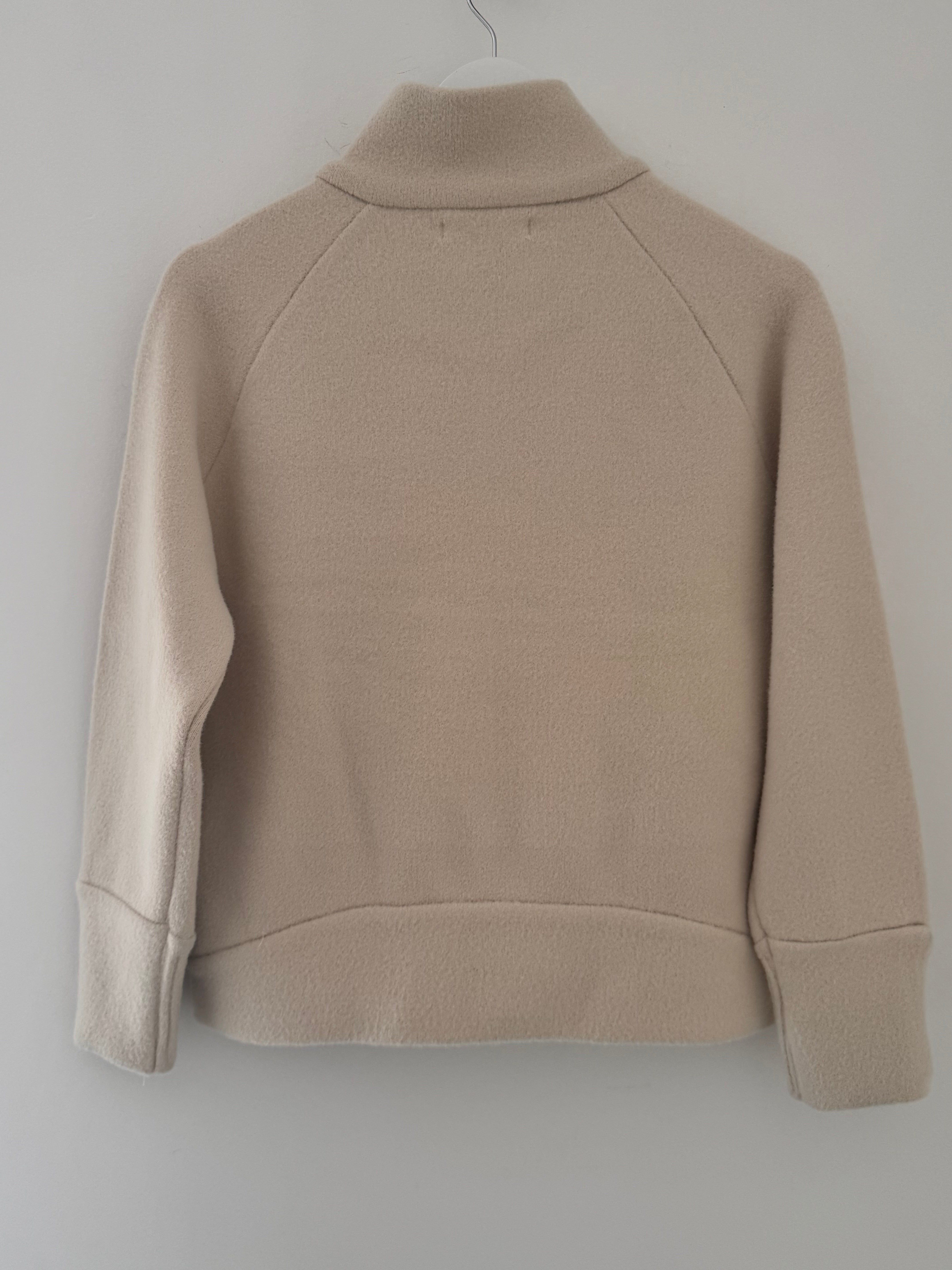 Knitted Cardi Jacket in Ecru