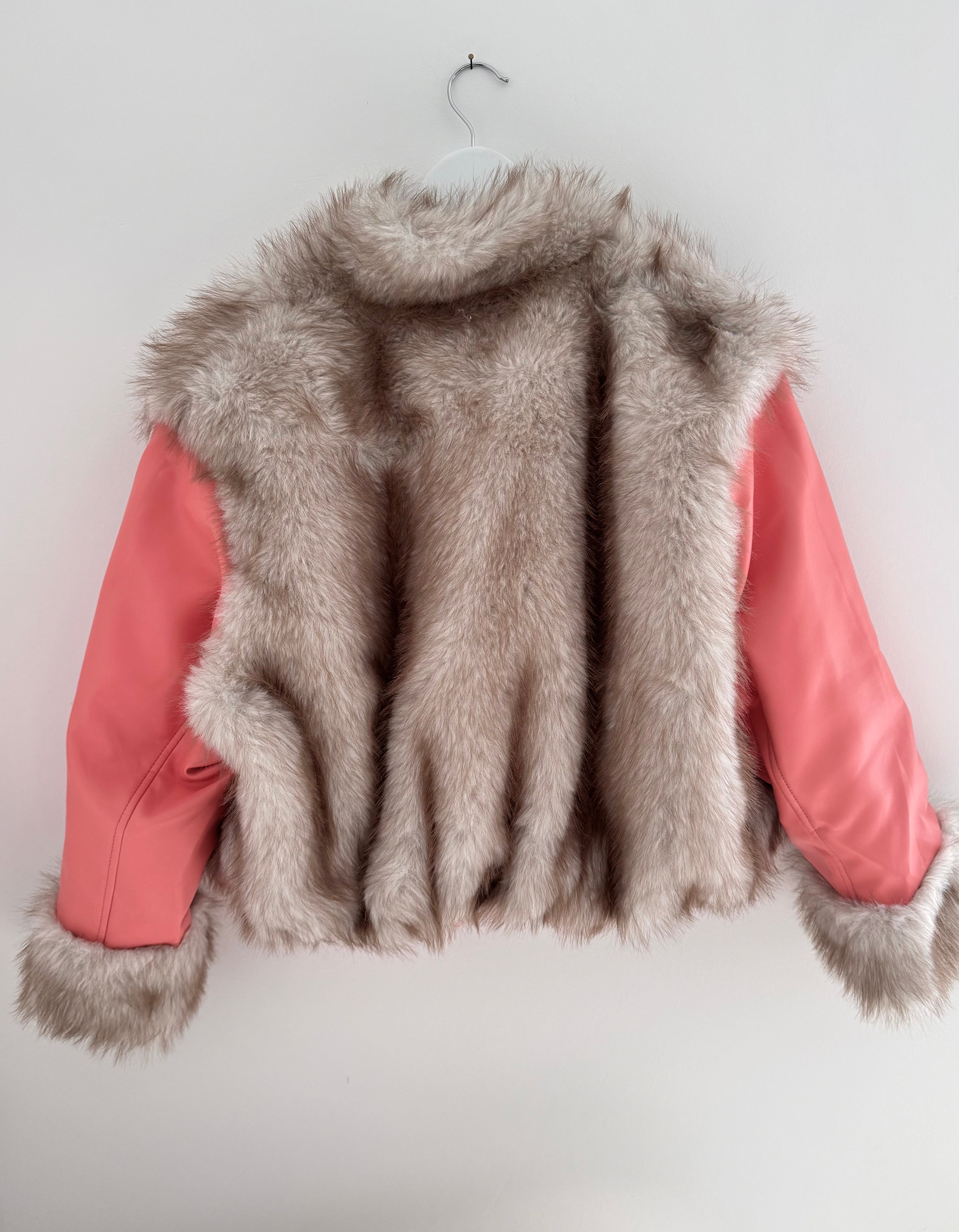 Reversible Faux Fur & Leather Jacket