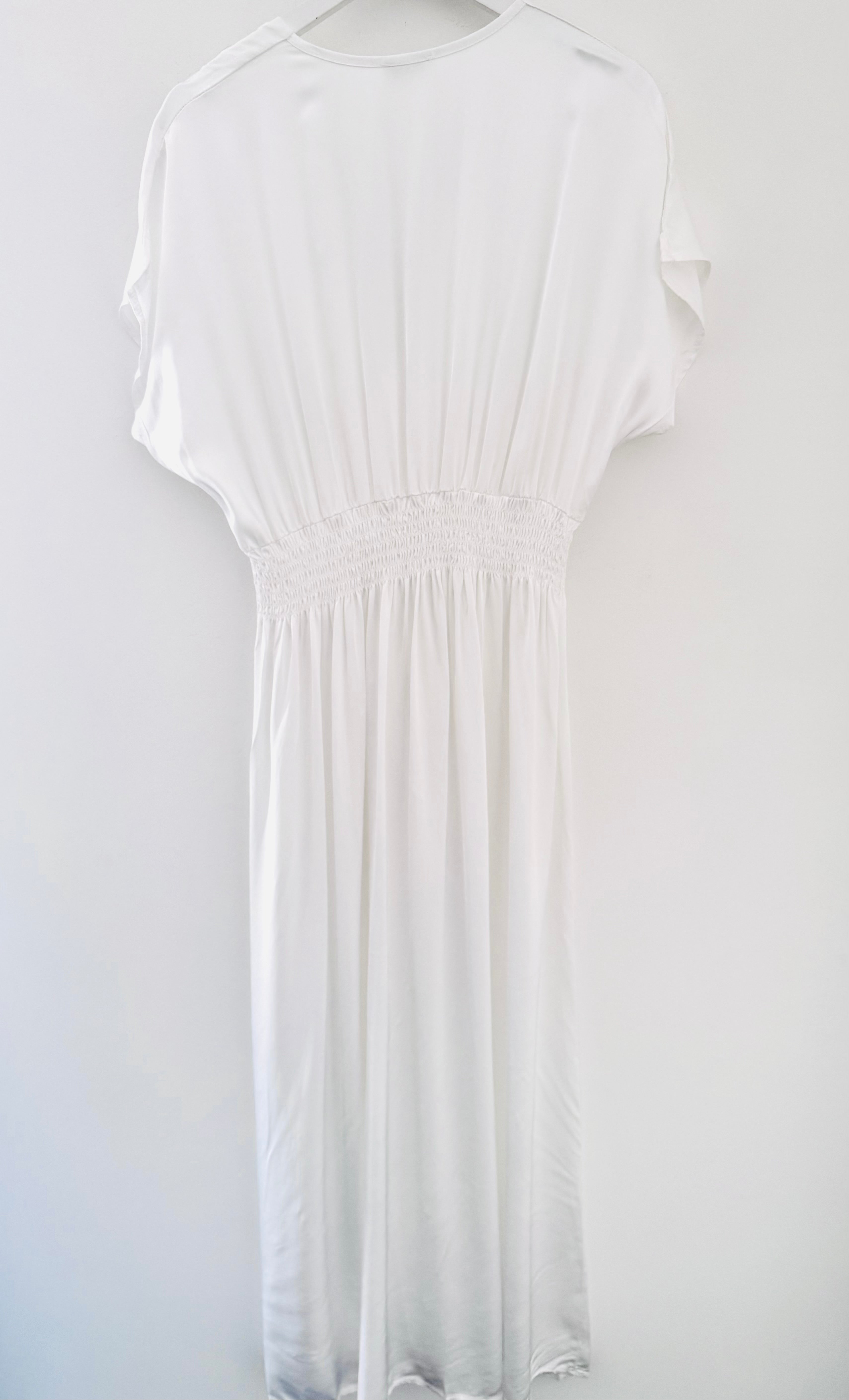 Luxe Silky Dress in Ivory