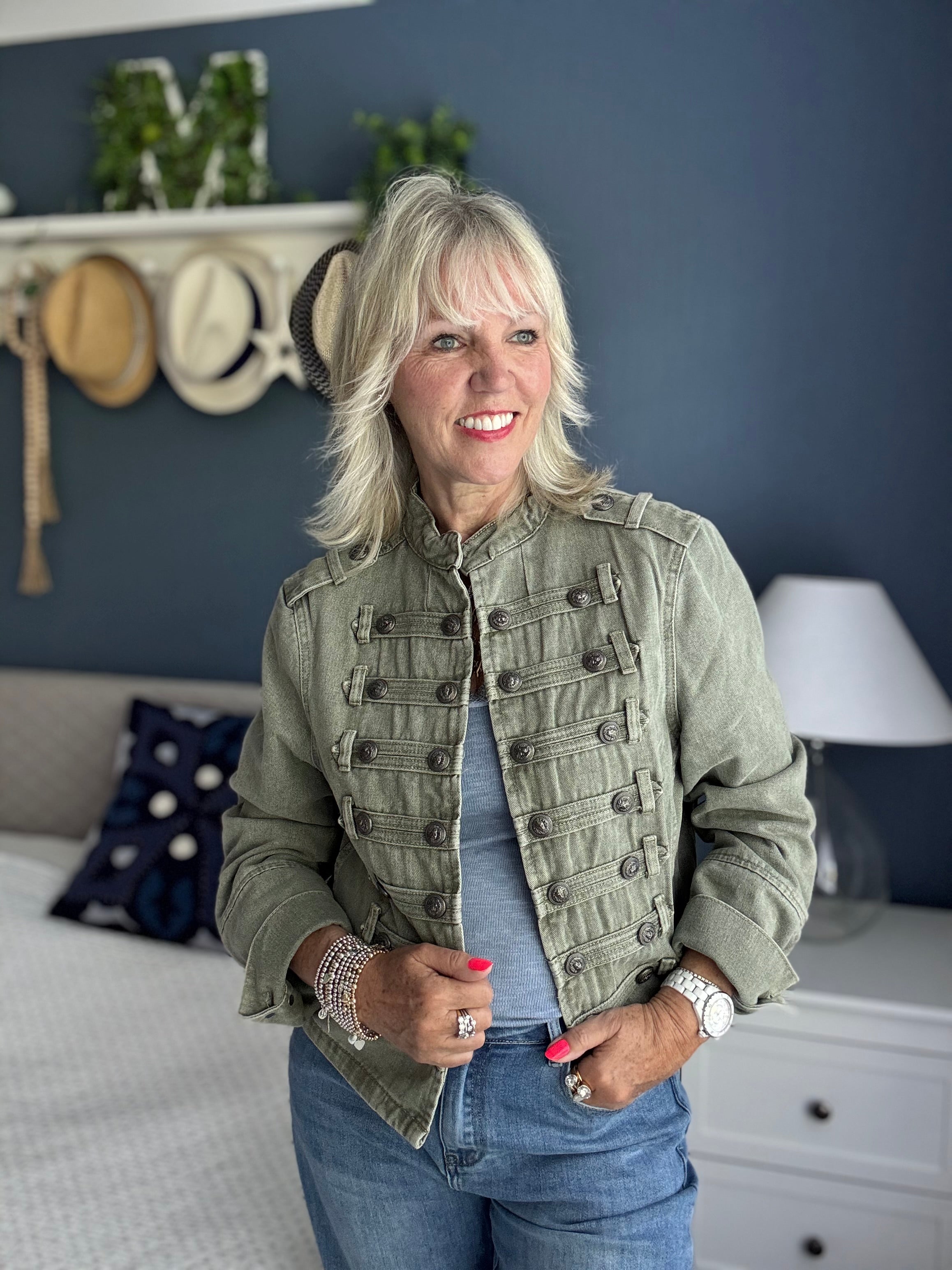 Military Jacket in Khaki
