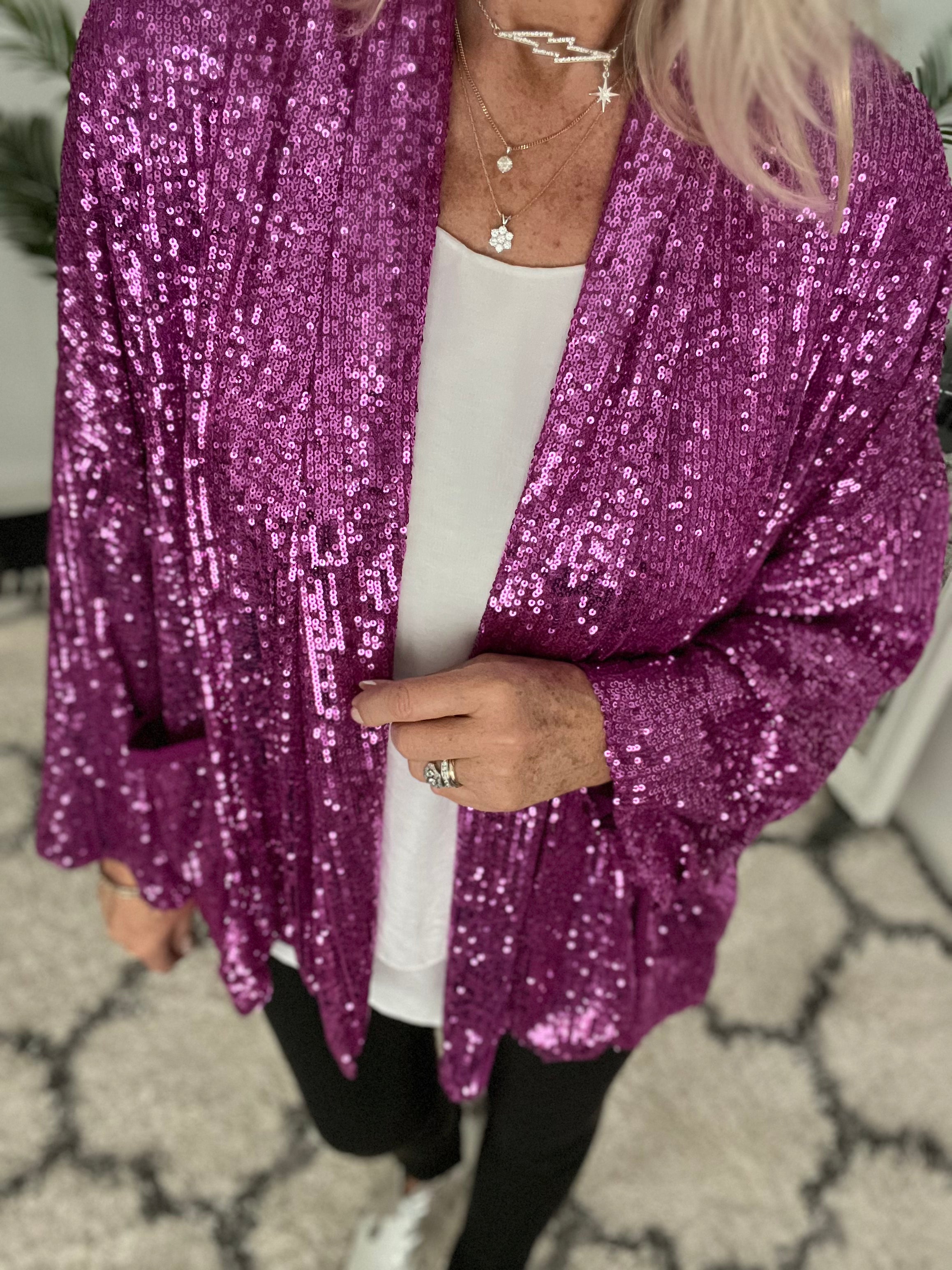 Sparkly jacket sales