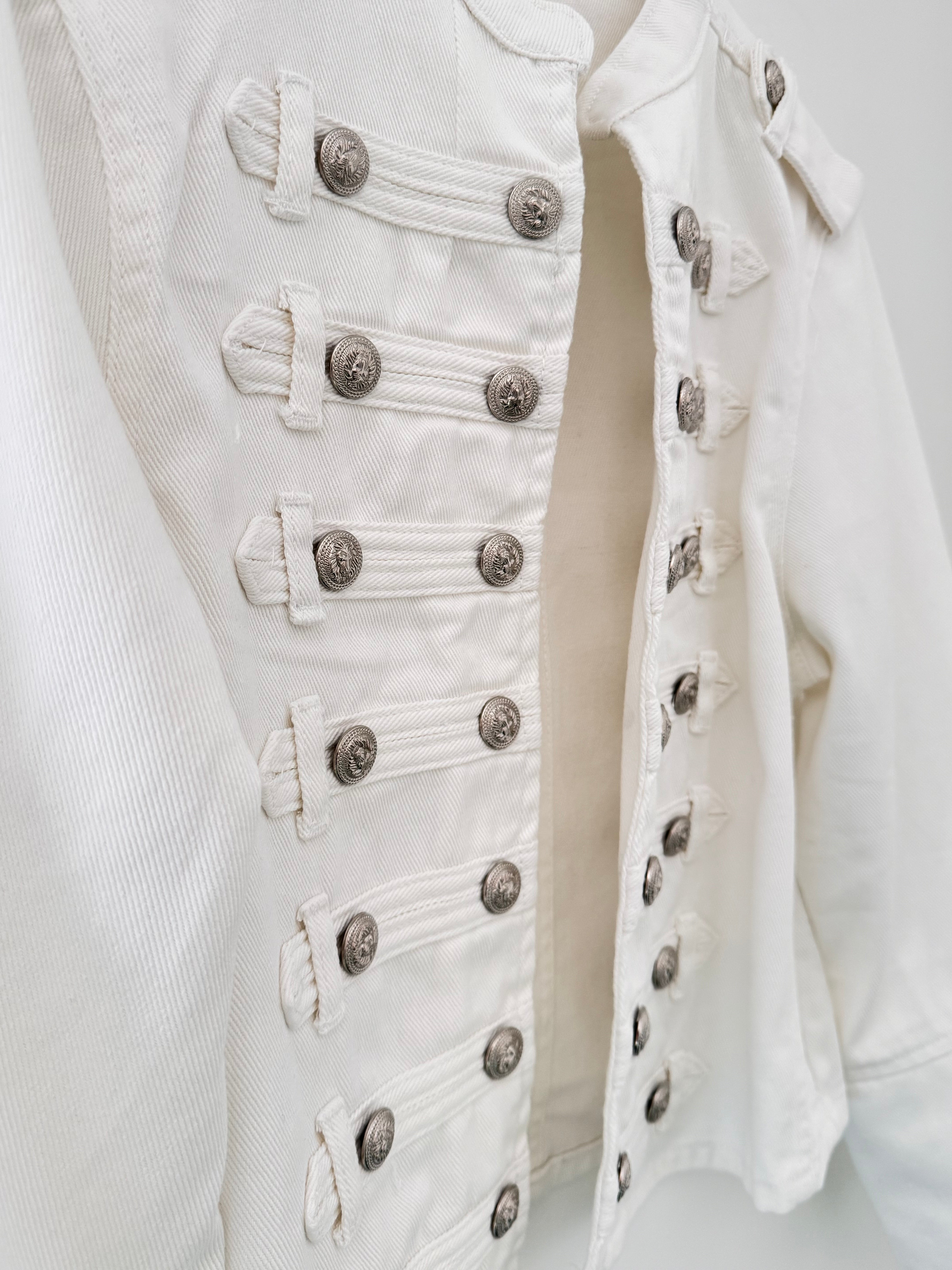 Military Jacket in Ivory