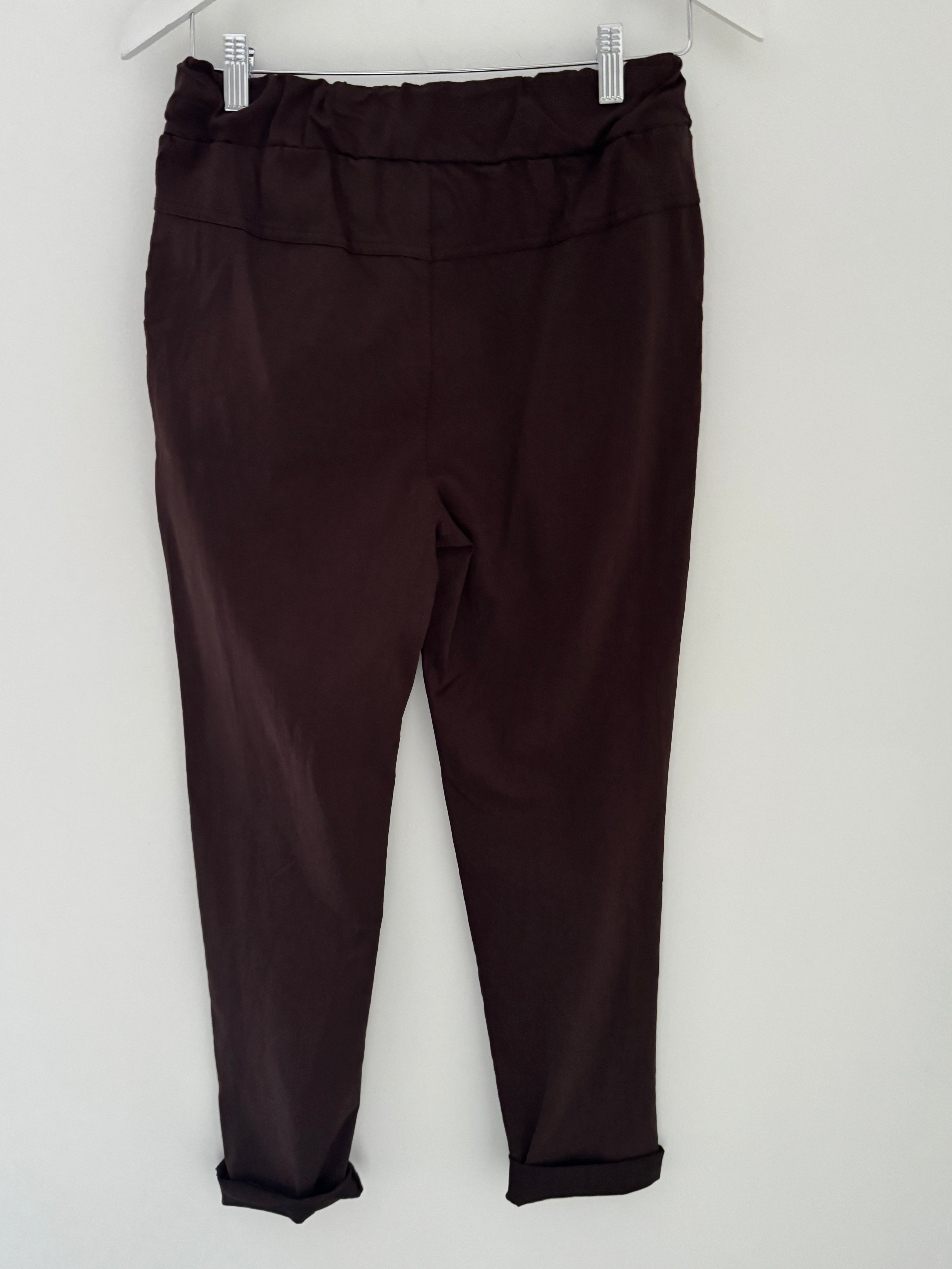 Slimfit Stretch Joggers in Cacao