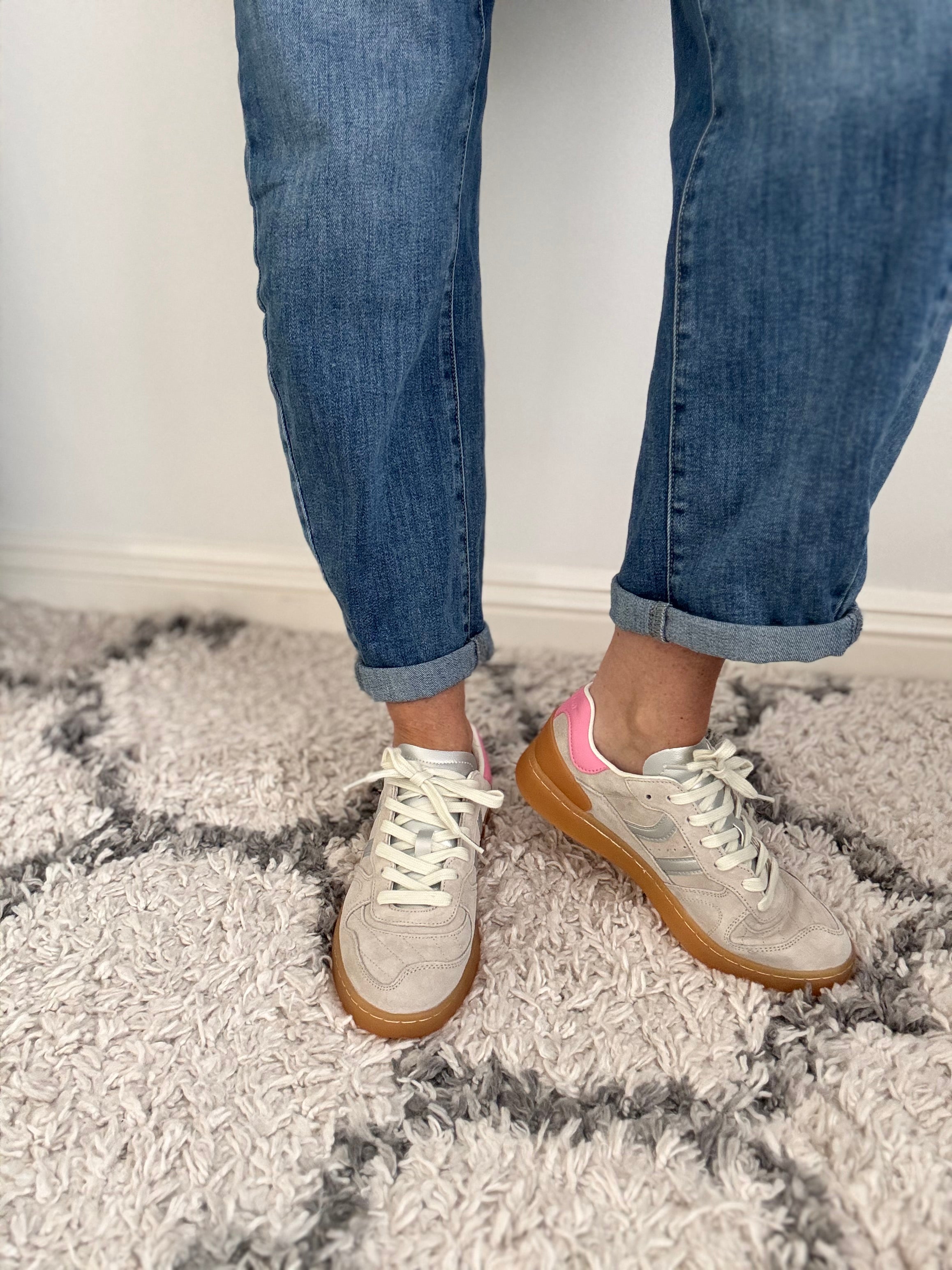 Coolway Goal Trainers in Ice Silver