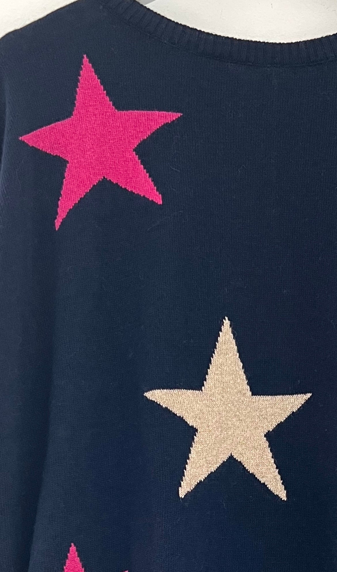 Cashmere Jumper with Stars in Ink
