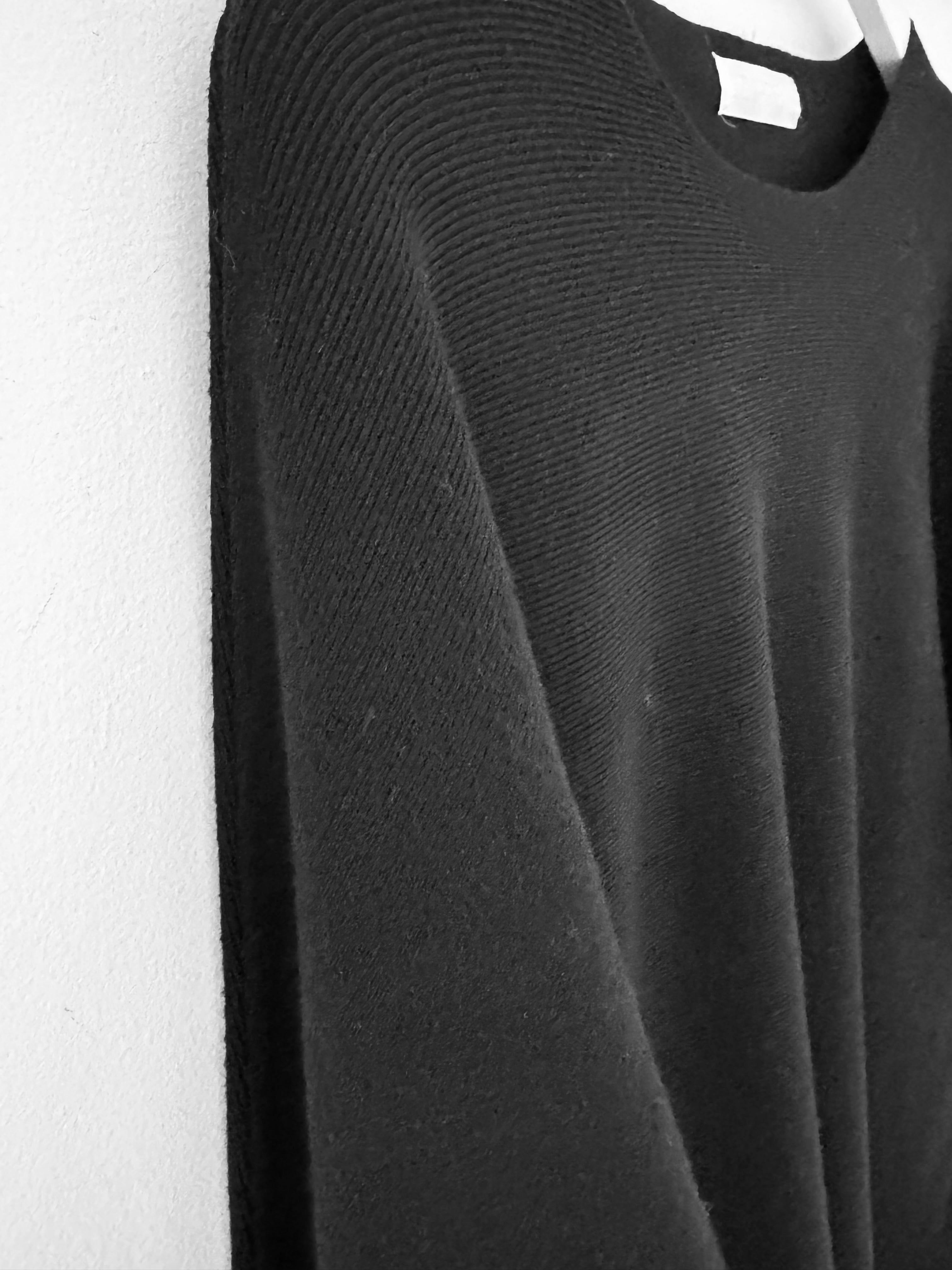 Simple Ribbed Jumper in Black