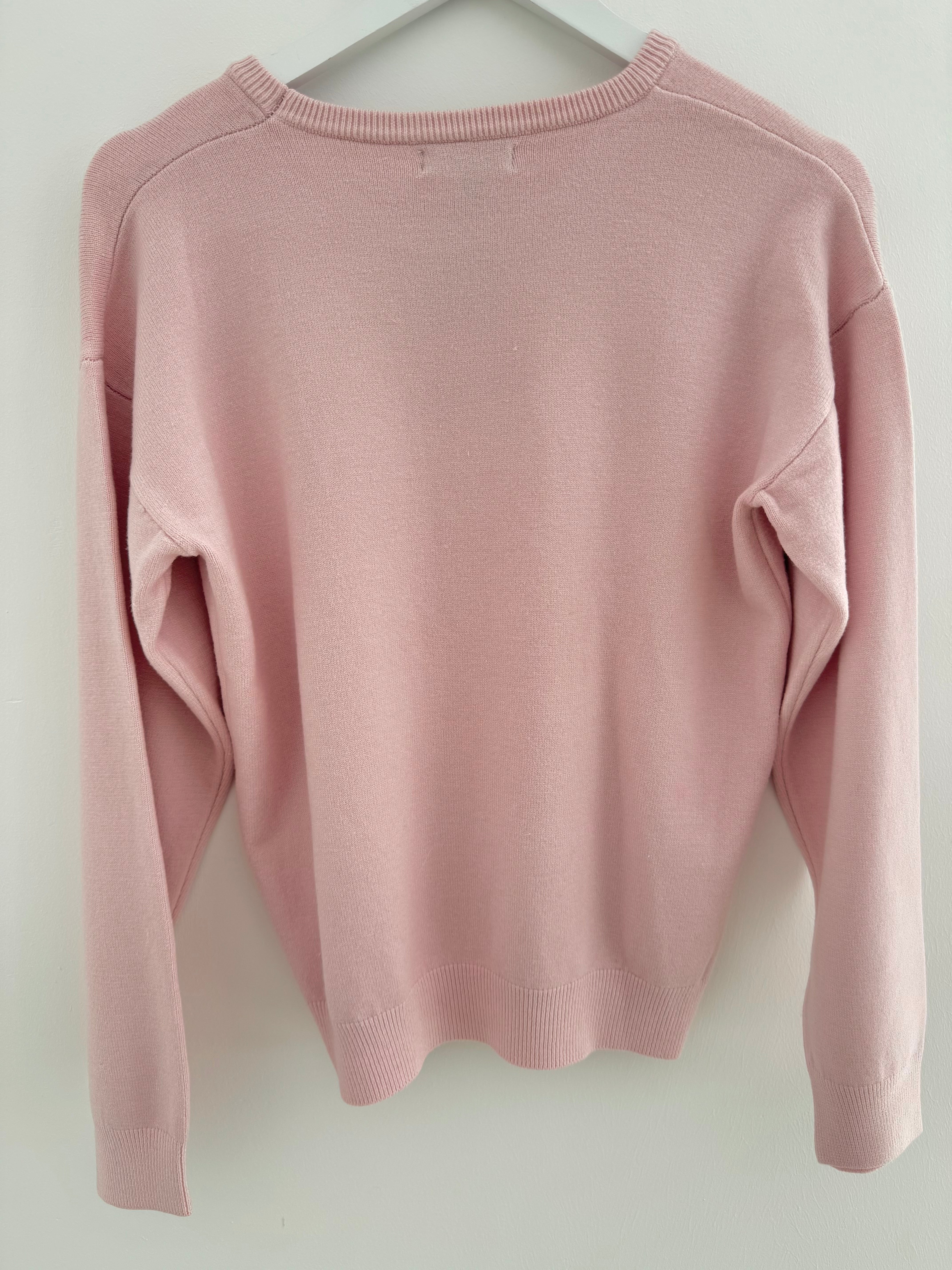 Strawberry Sequin Jumper in Pink & Red