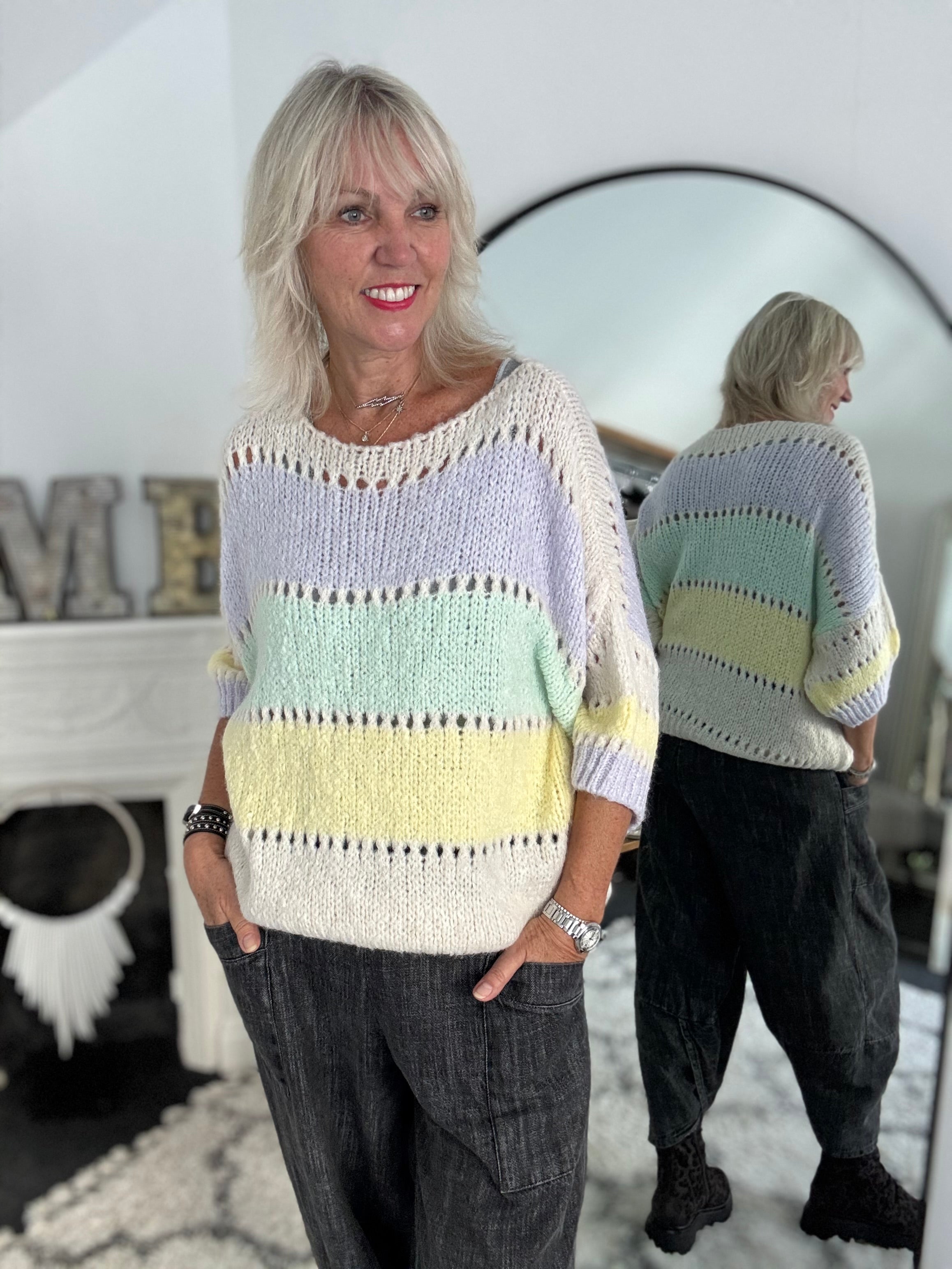 Softy Stripe Jumper in Neopolitan