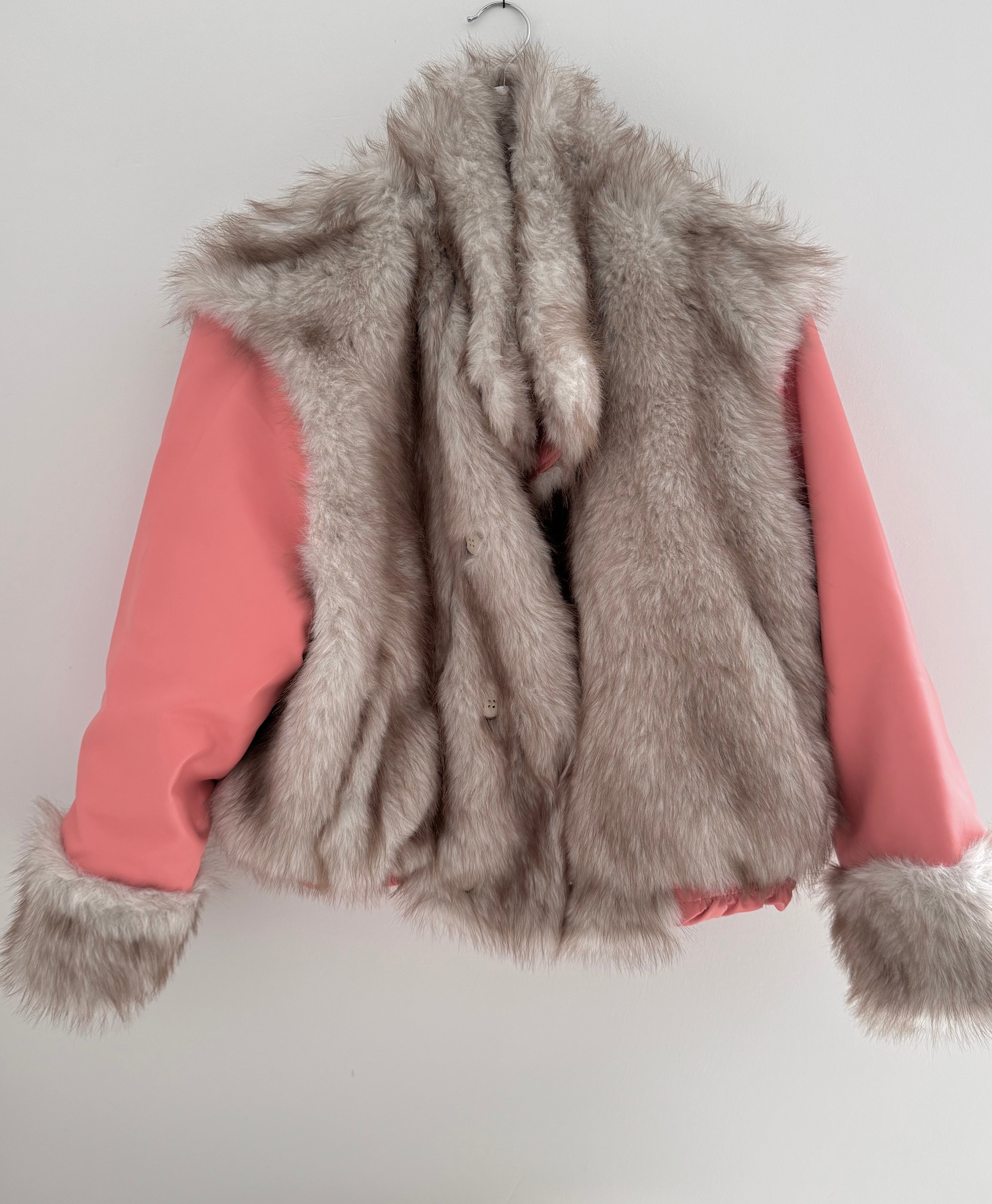 Reversible Faux Fur & Leather Jacket