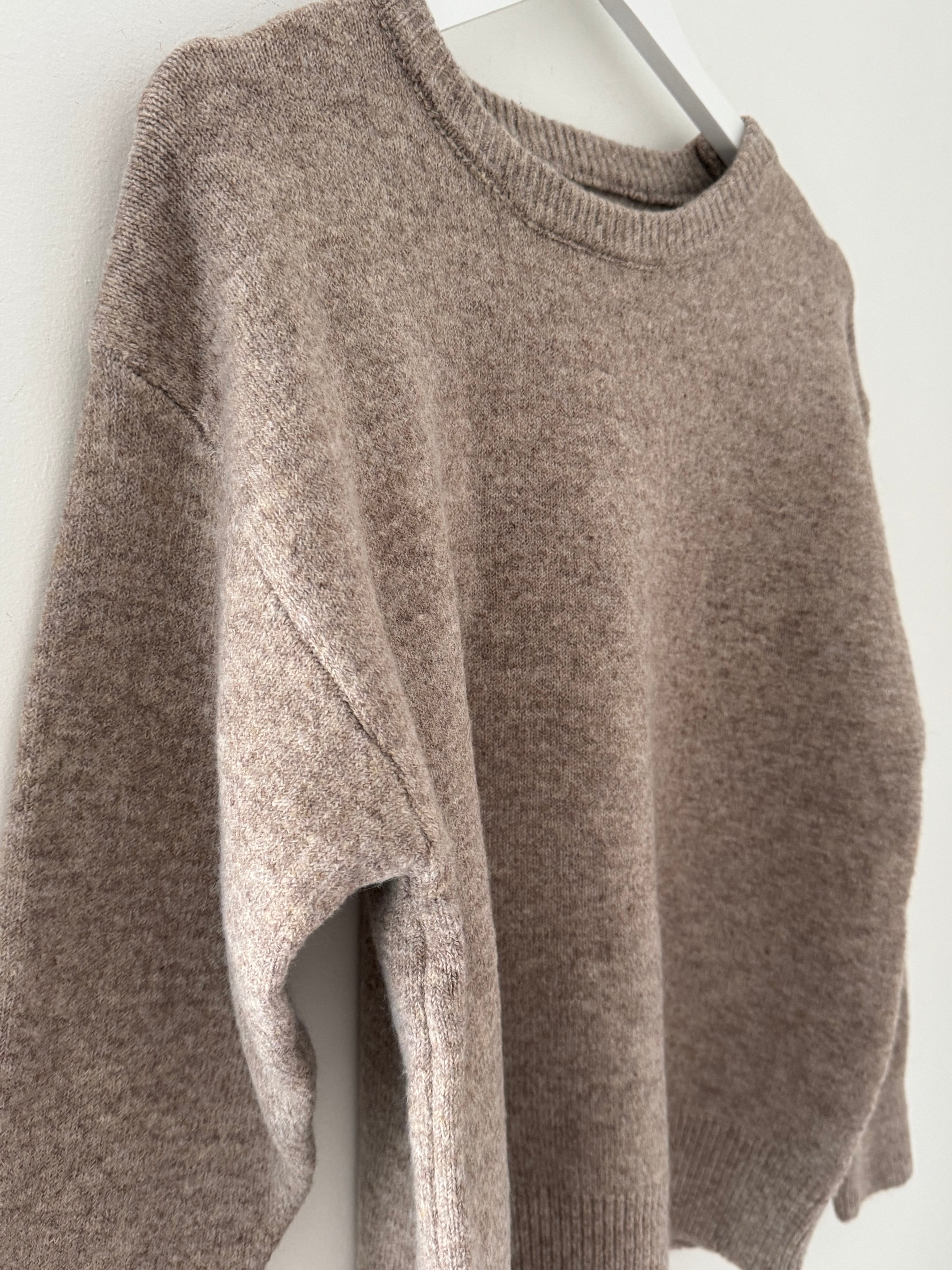 Soft & Cosy Round Neck Jumper in Mocha