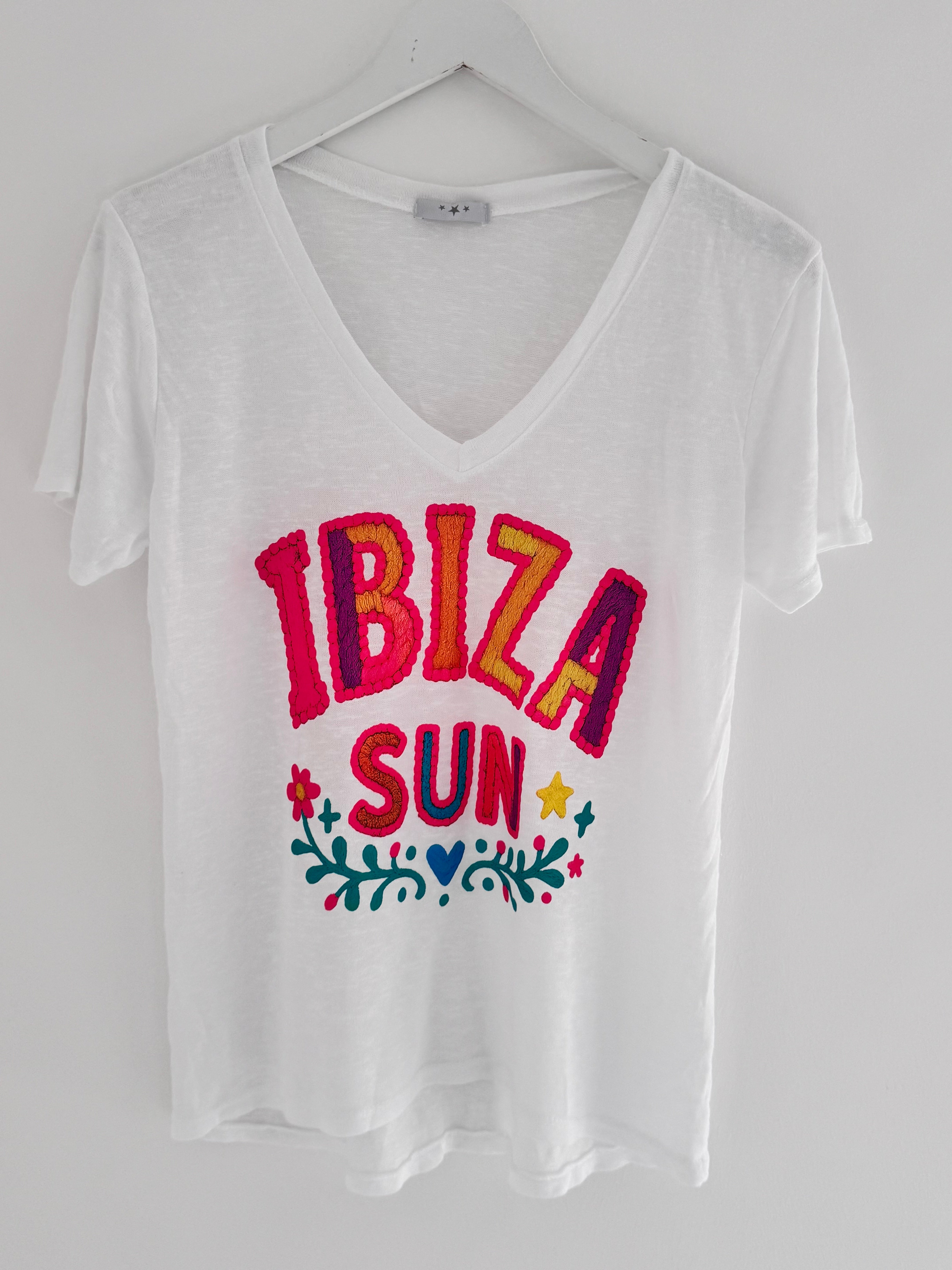 Ibiza Sun Tee in White