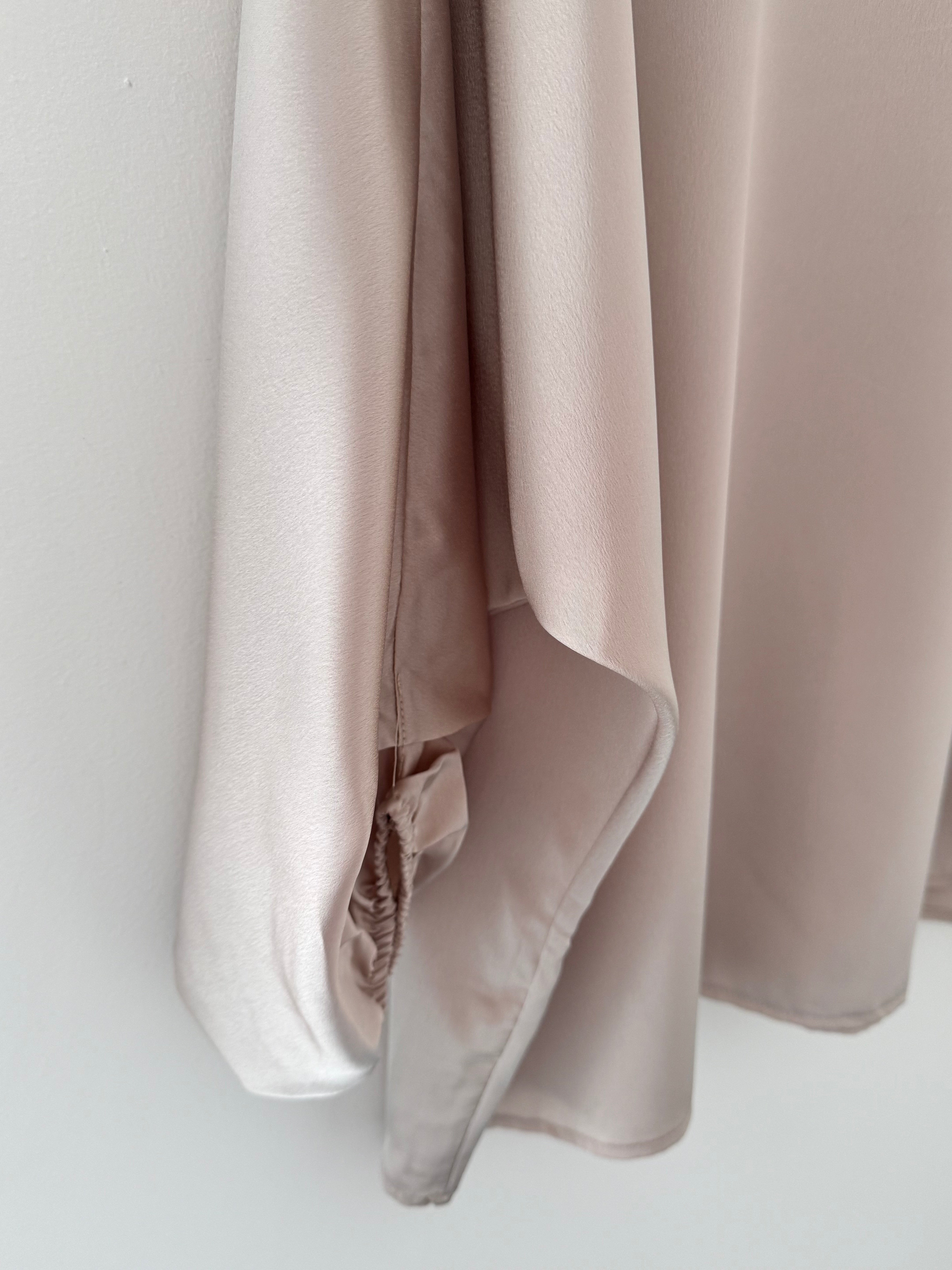 Silky Round Neck Top in Ecru