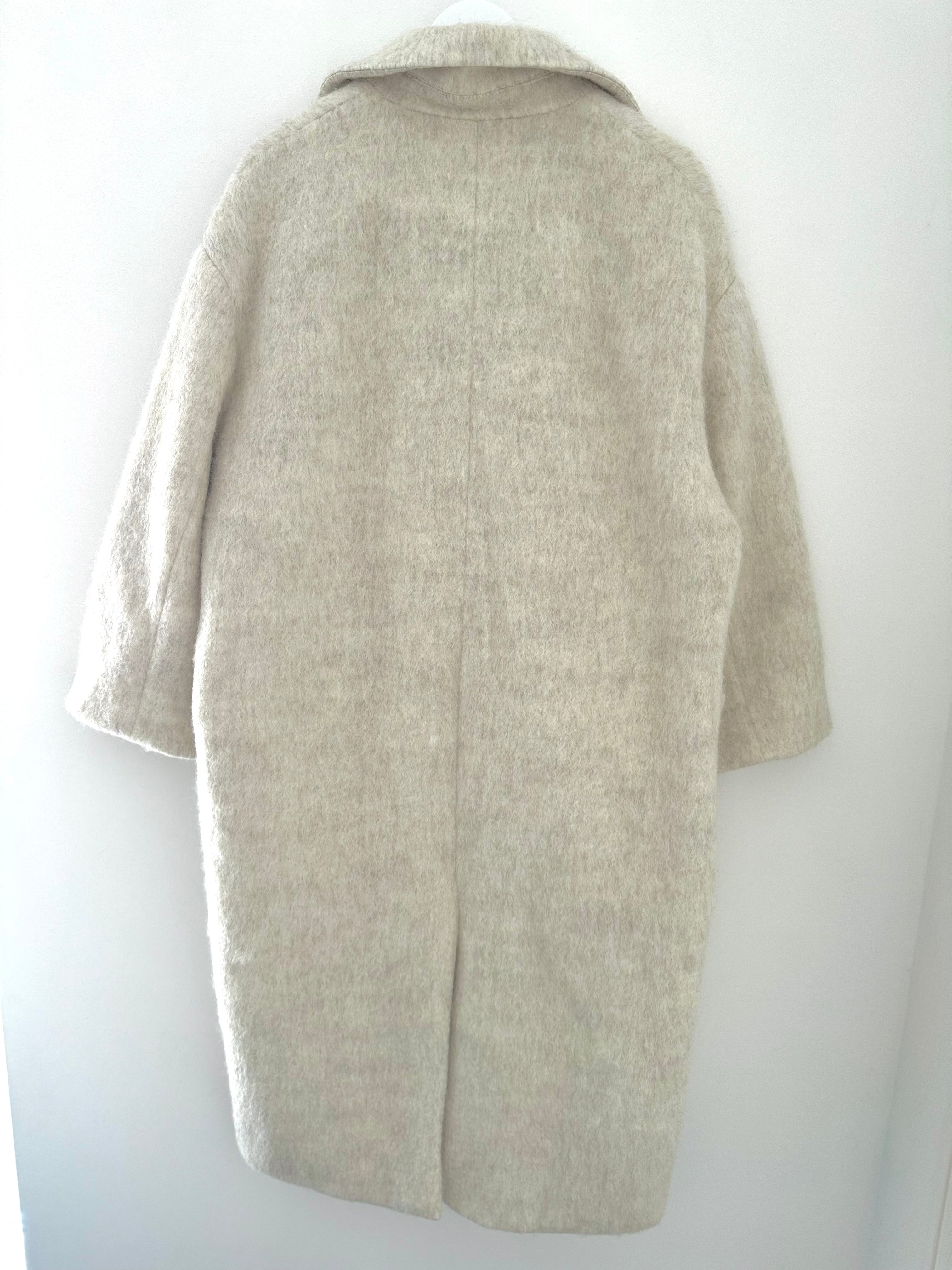 Luxury Wool Coat in Winter White